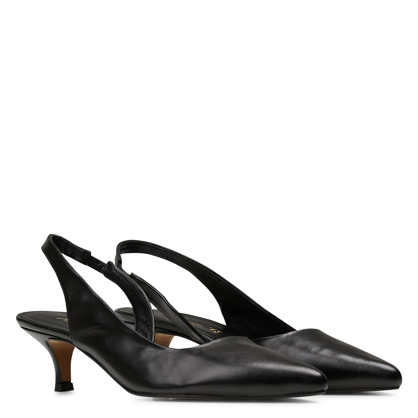 Escarpins pointus à bride en cuir vadim MAISON 123 Noir