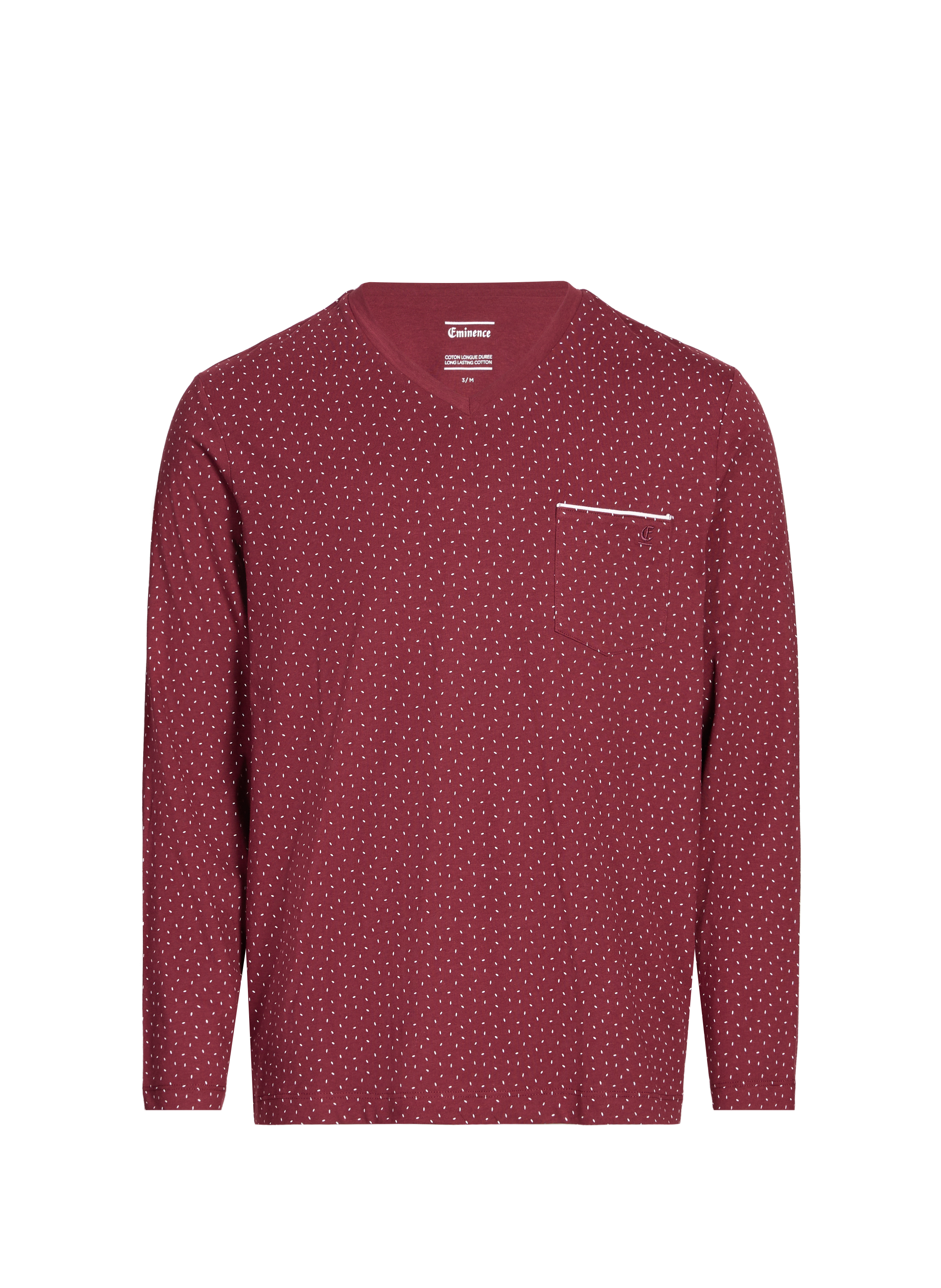 Long cotton pajamas EMINENCE Red