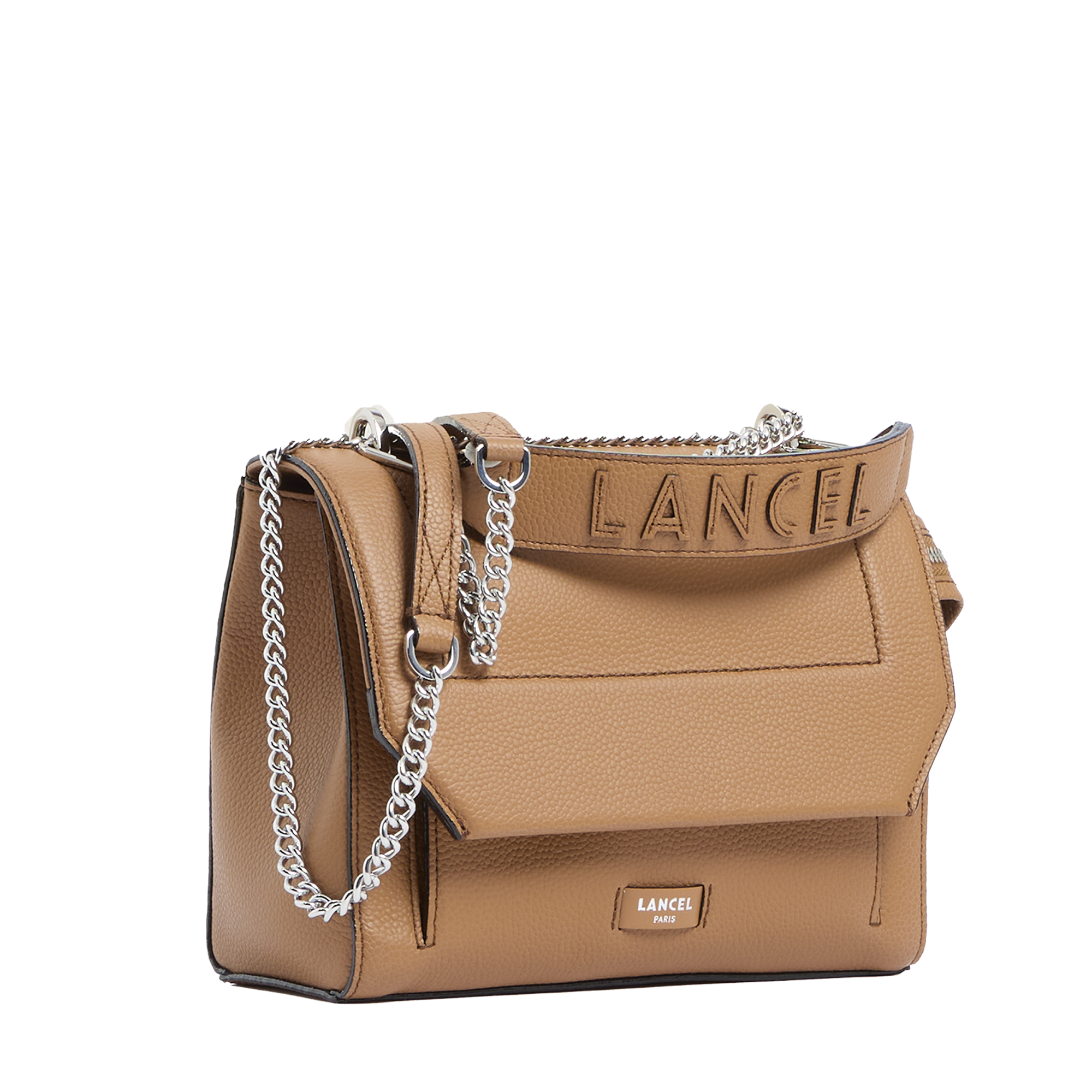 Sac rabat m ninon de lancel en cuir LANCEL Marron