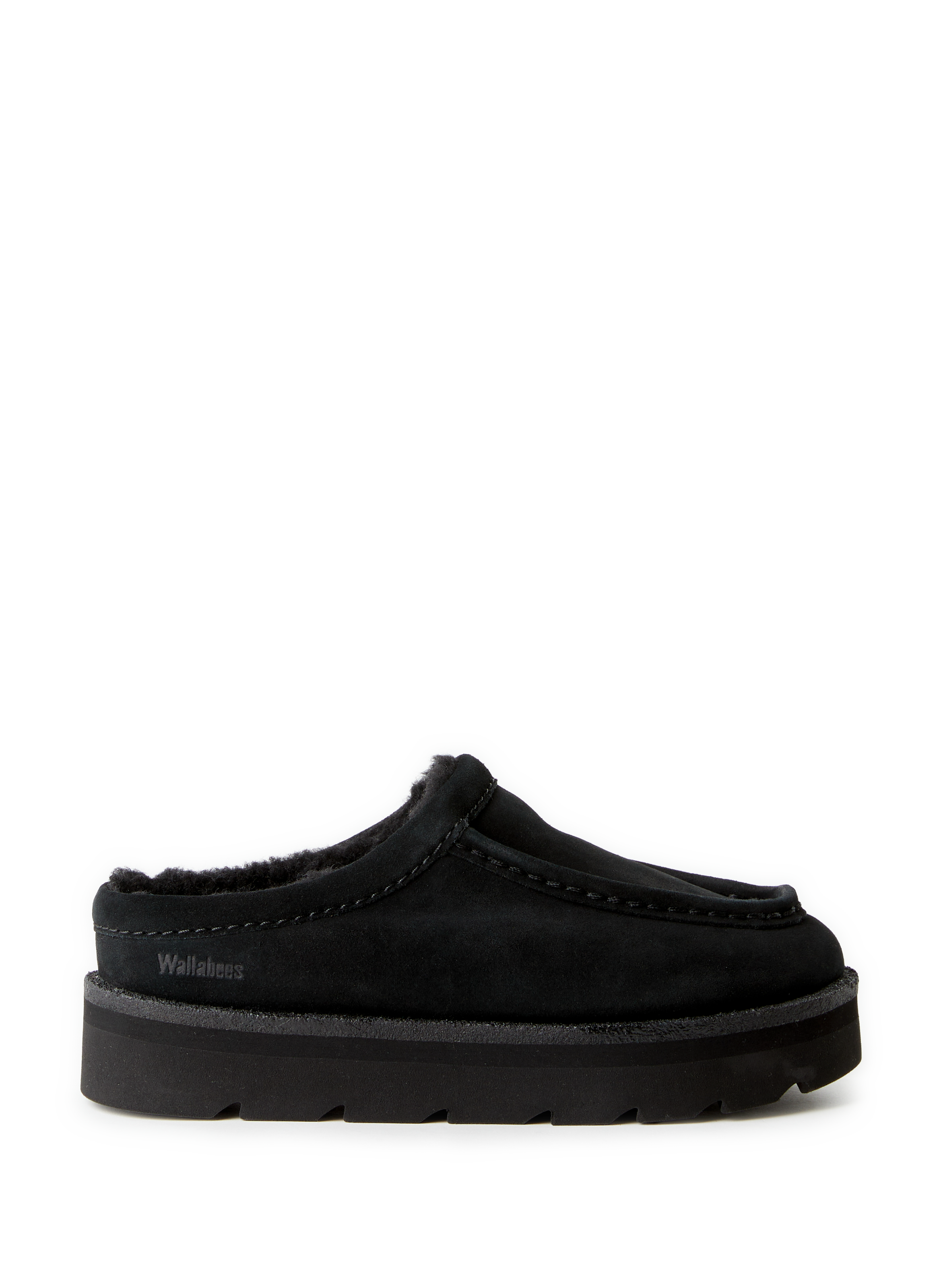 CLARKS Calfskin Leather Mules Black