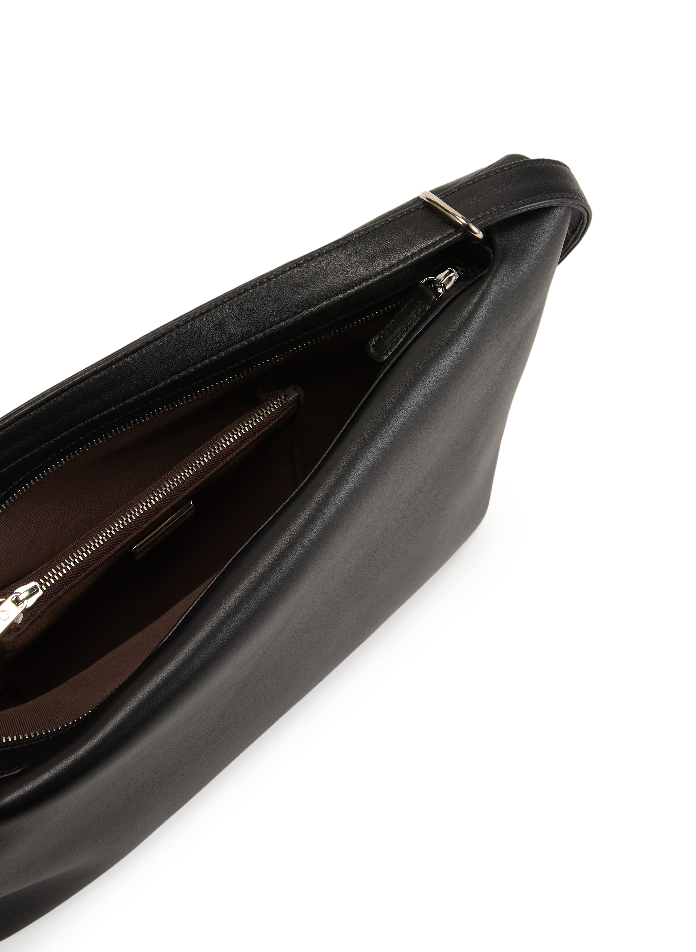 Leather shoulder bag RODO Black