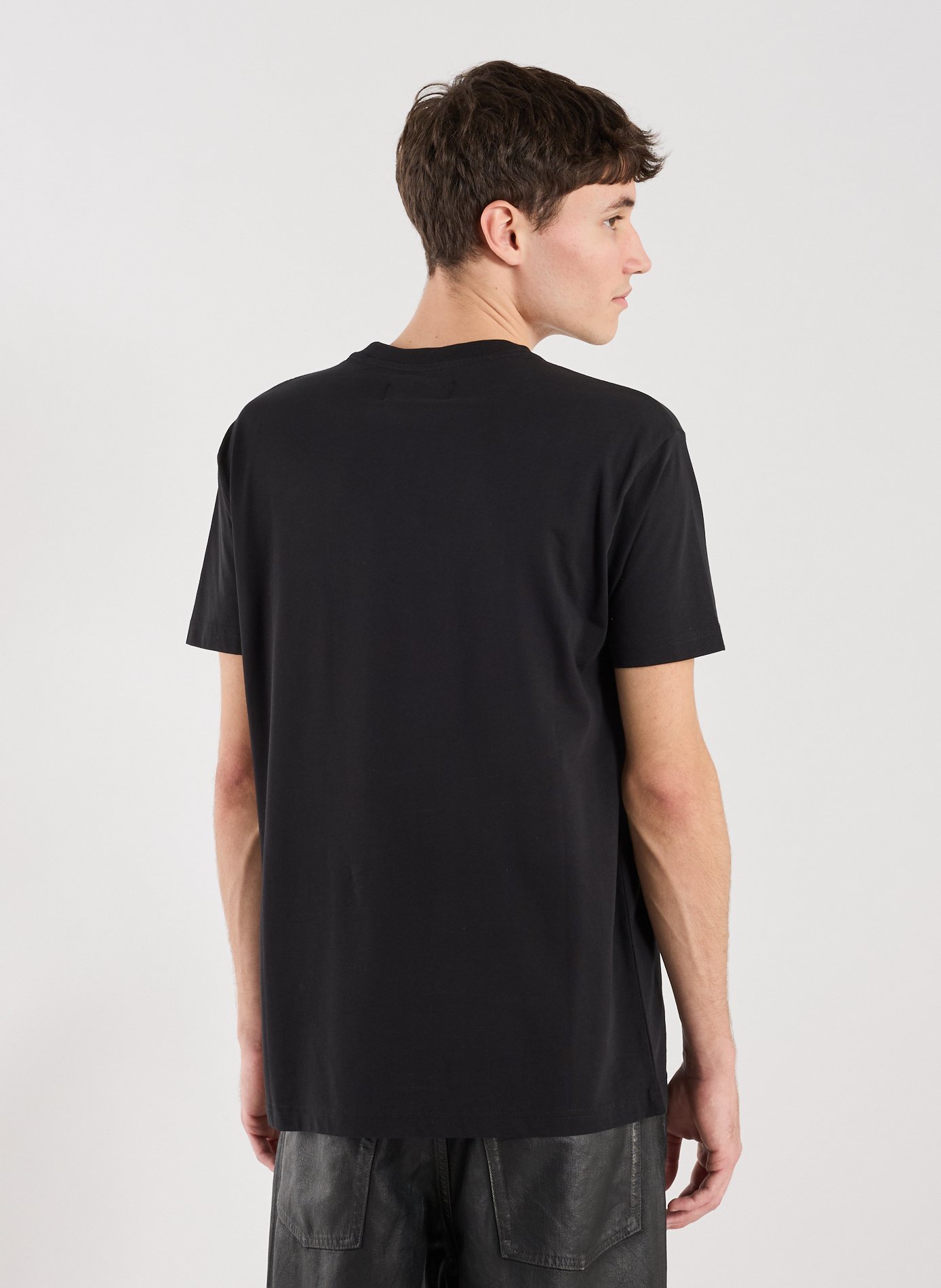 Straight fit short-sleeve cotton T-shirt VIVIENNE WESTWOOD Black