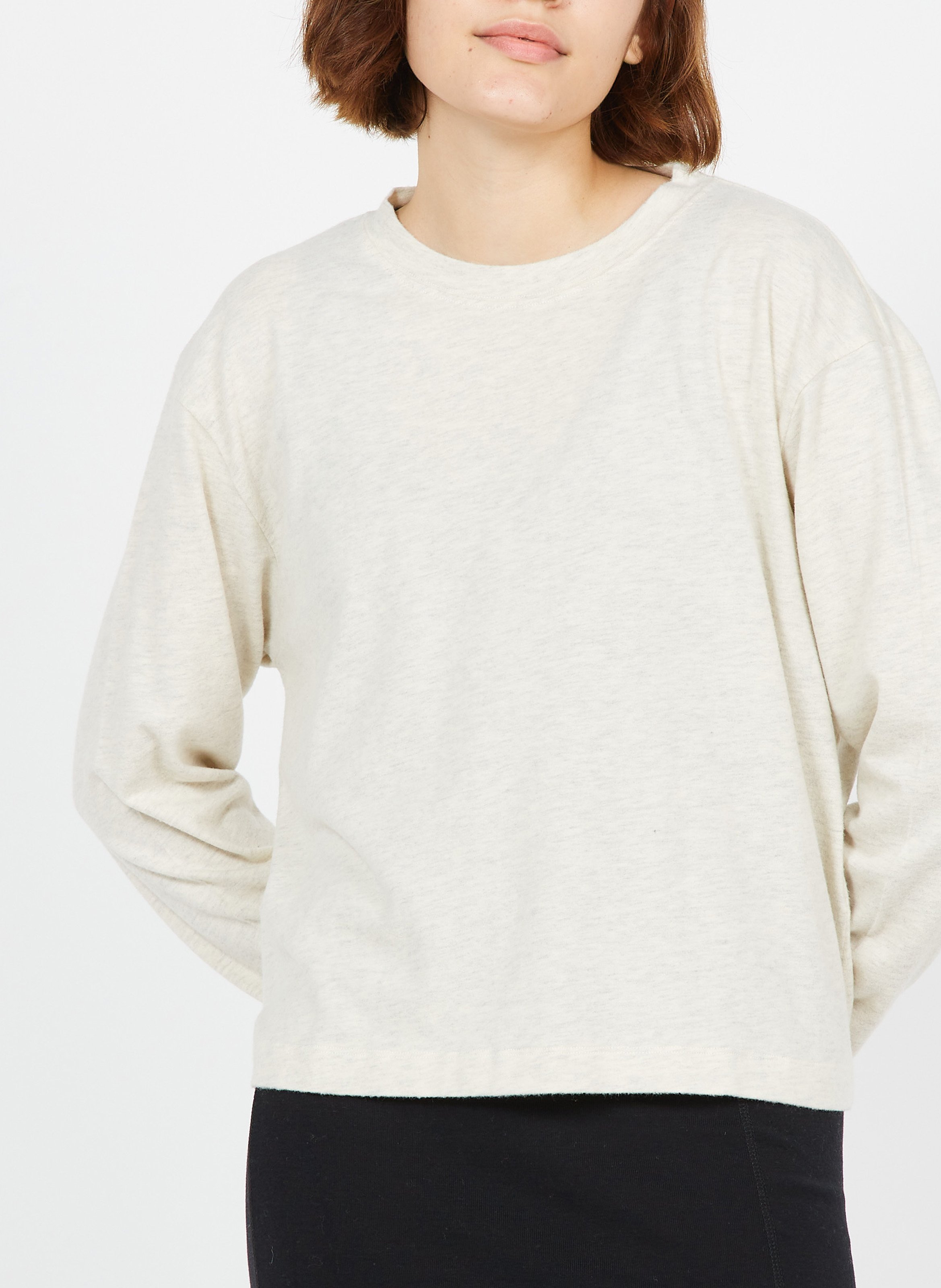 Pull col rond en coton mélangé ypawood  Gris chine