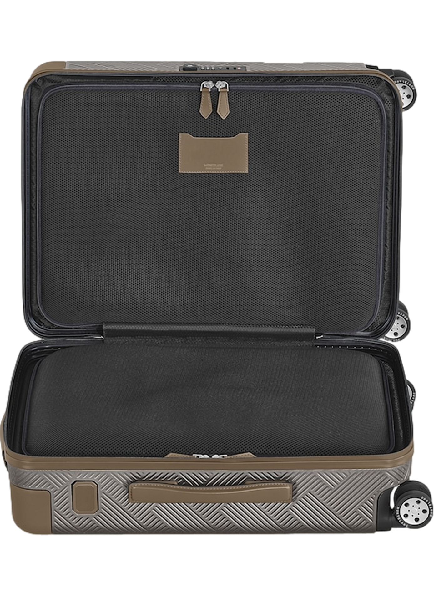 Valise à motif en polycarbonate MONTBLANC Argent