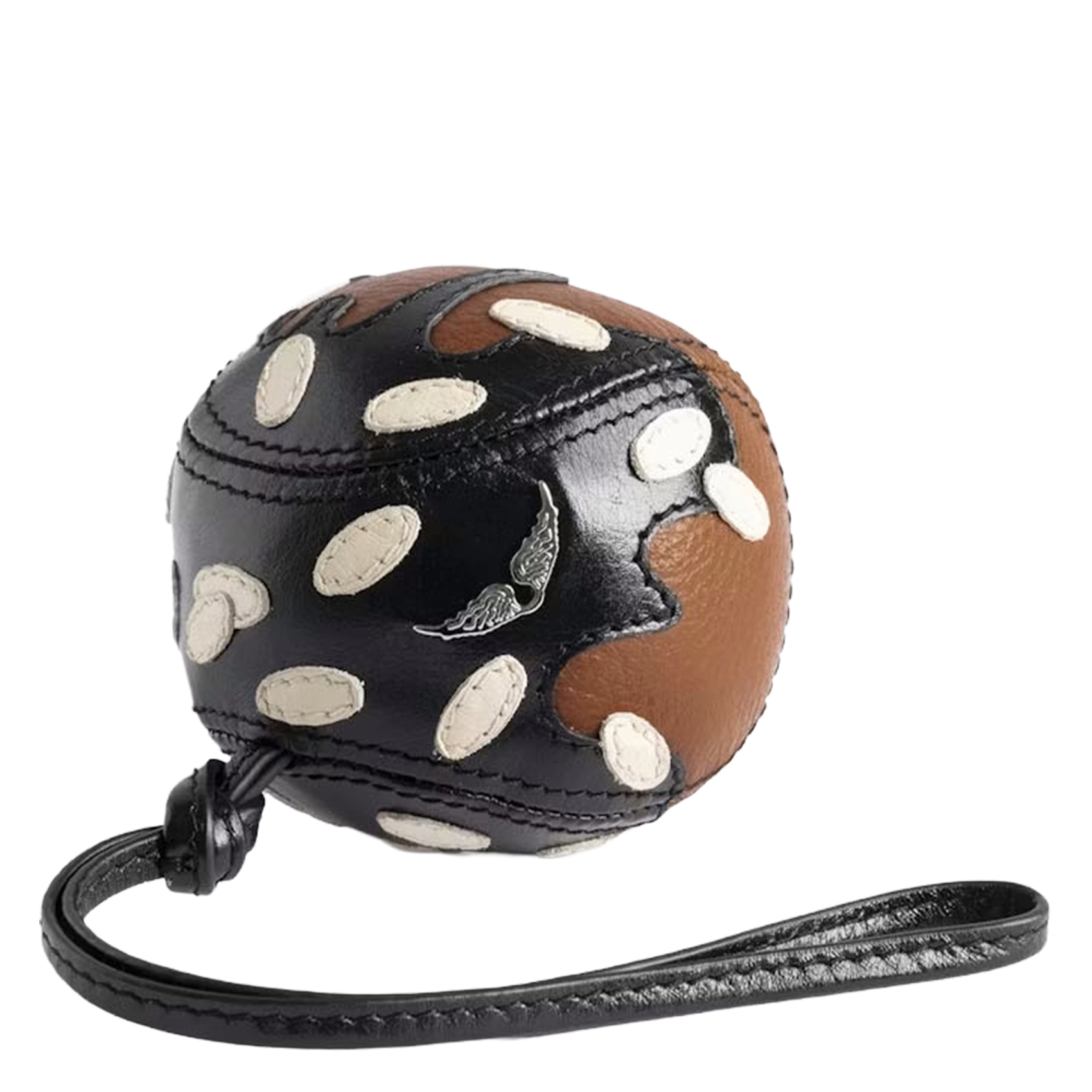 Porte-clés en cuir the chocolate chou ZADIG&VOLTAIRE Noir