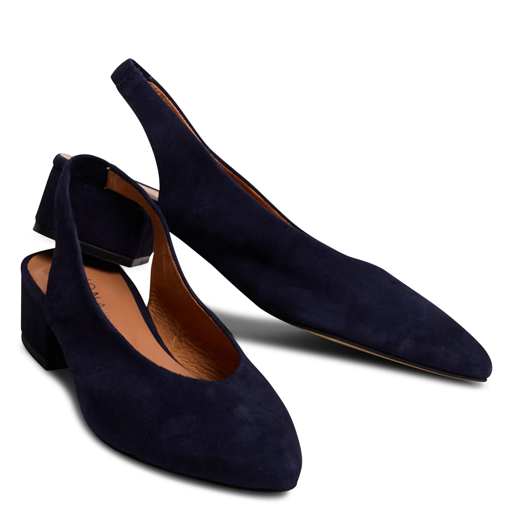 Ballerines en cuir velours Vince JONAK Bleu