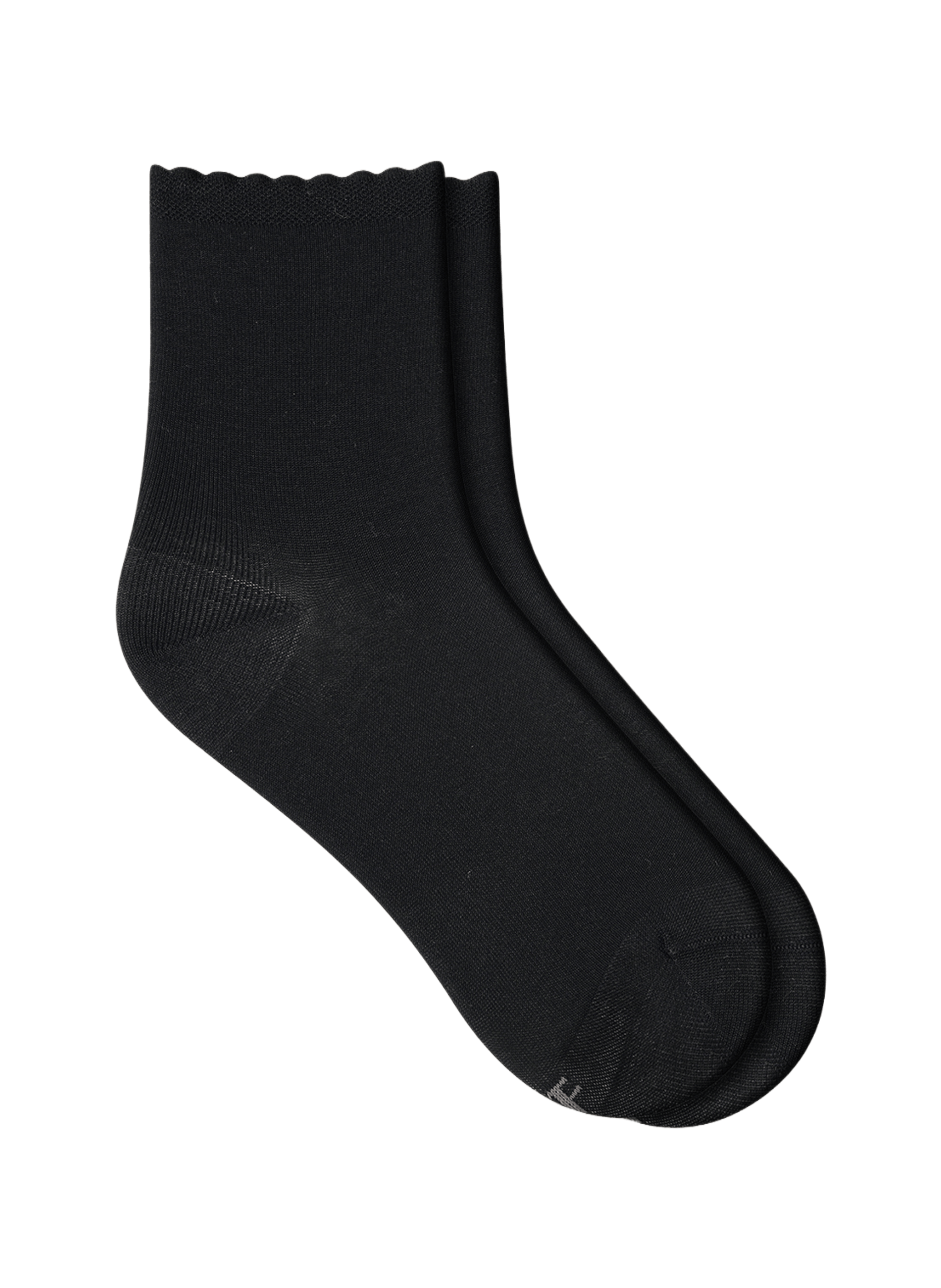 Mid-high socks in mixed cotton fil d'Écosse BLEUFORÊT Black