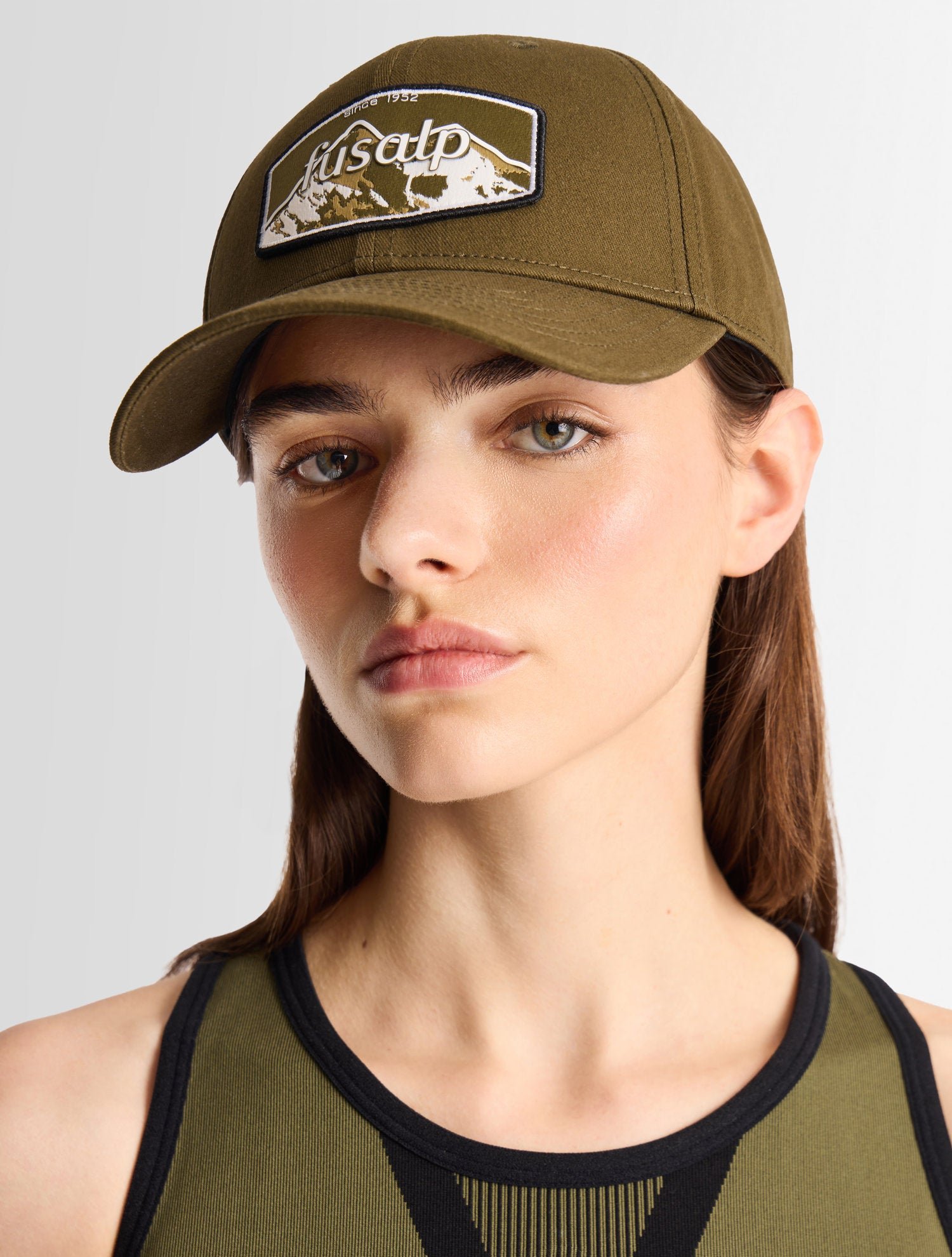 Casquette cotton anim coupe regular FUSALP Marron