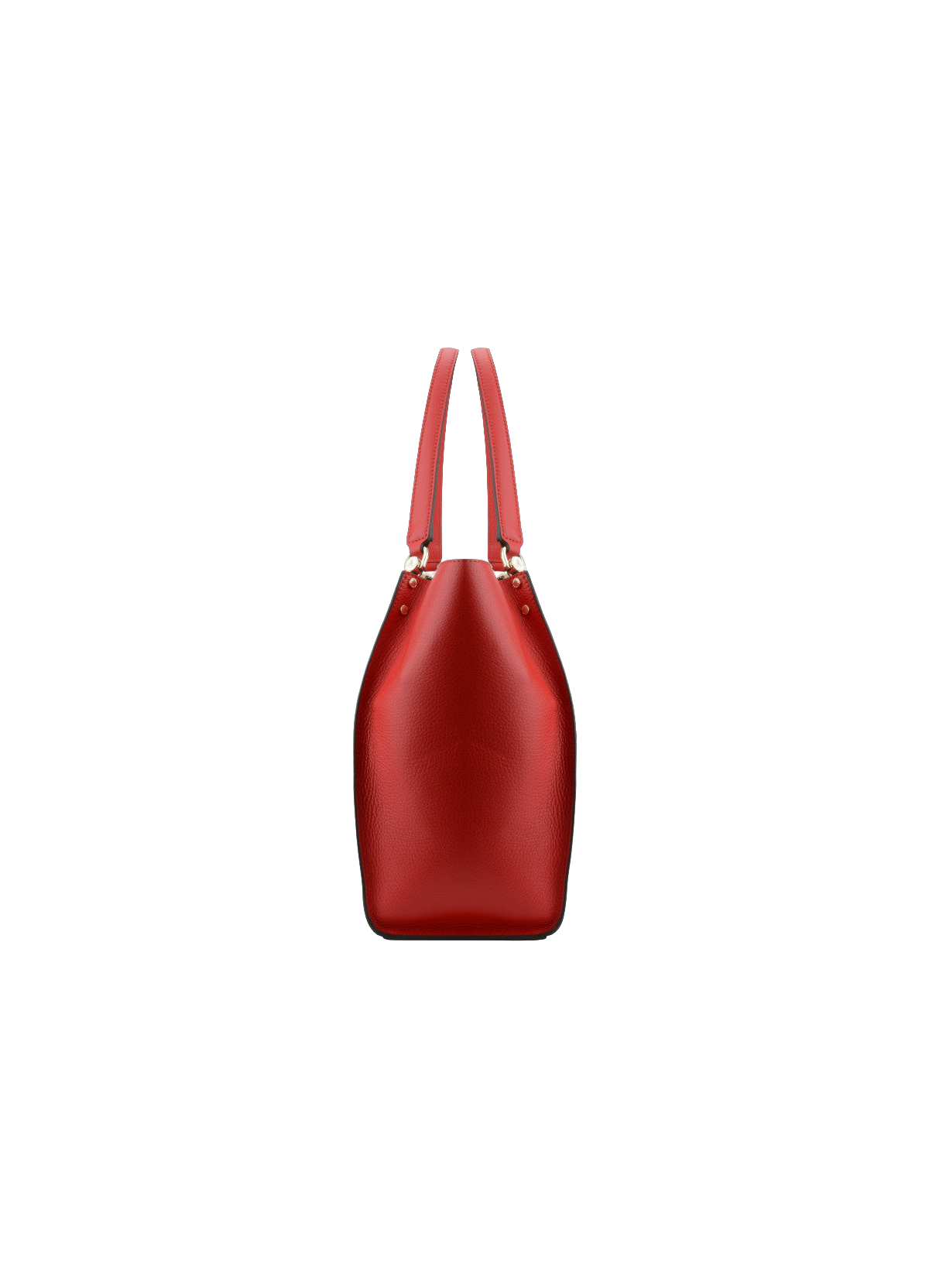 Hebdo | sac pm en cuir de veau grainé POURCHET Rouge