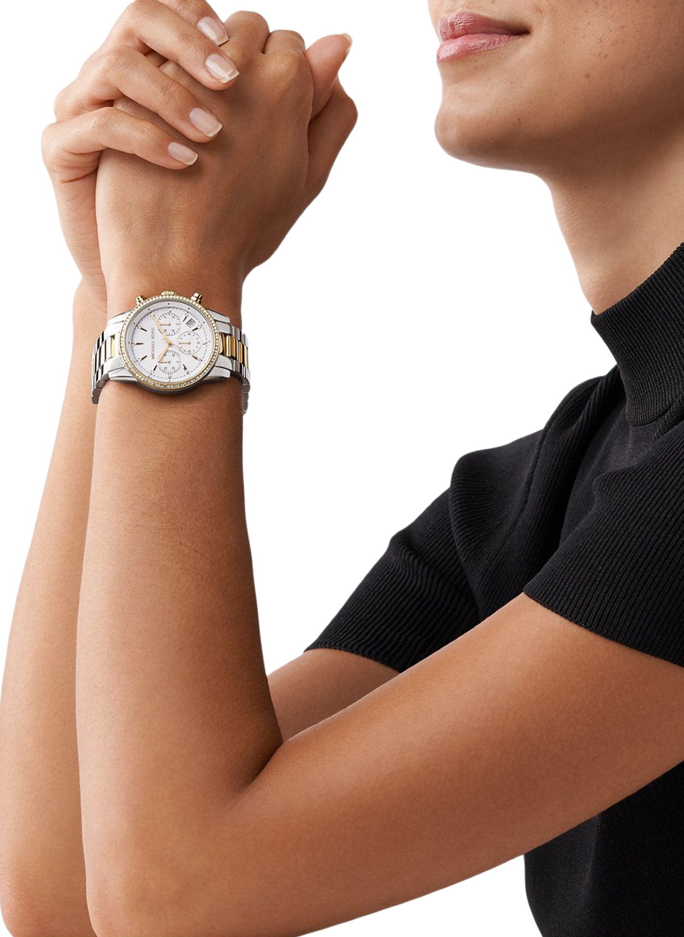 Montre quartz Bryant en acier inoxydable MICHAEL KORS MONTRES Blanc