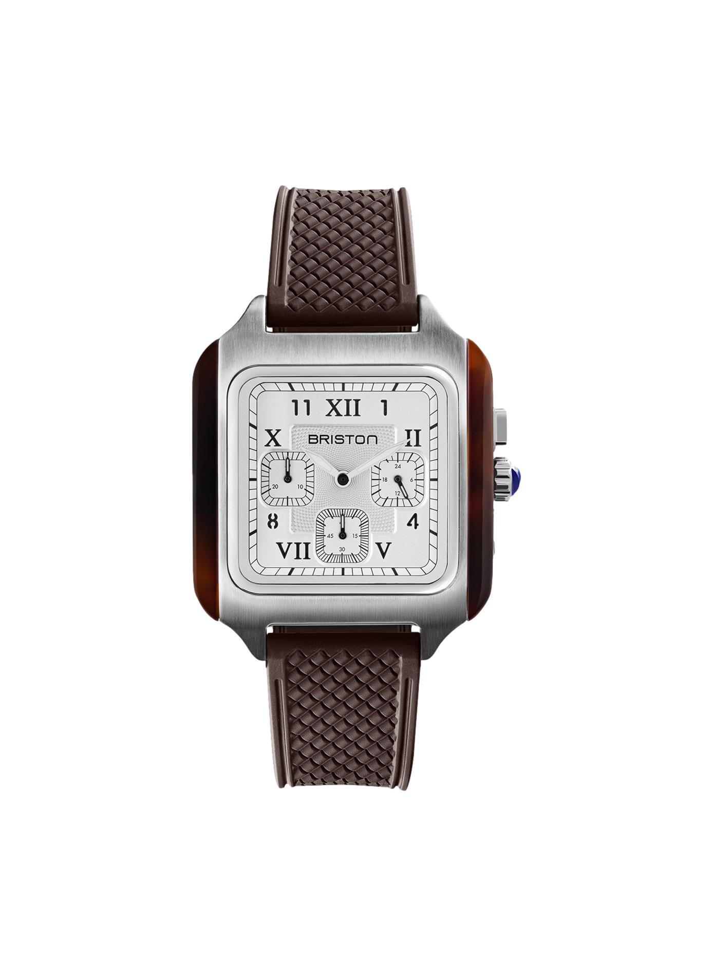 Montre quartz Streamliner Kennedy en caoutchouc BRISTON Blanc