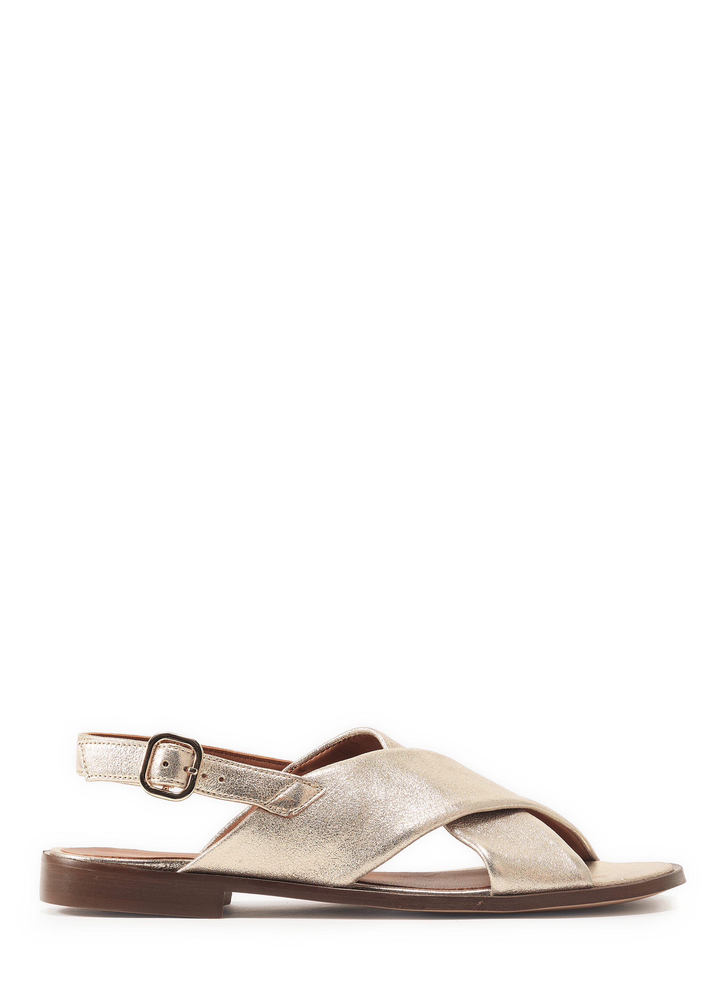 Sandales brillantes Axelle en cuir MAISON TOUFET Doré