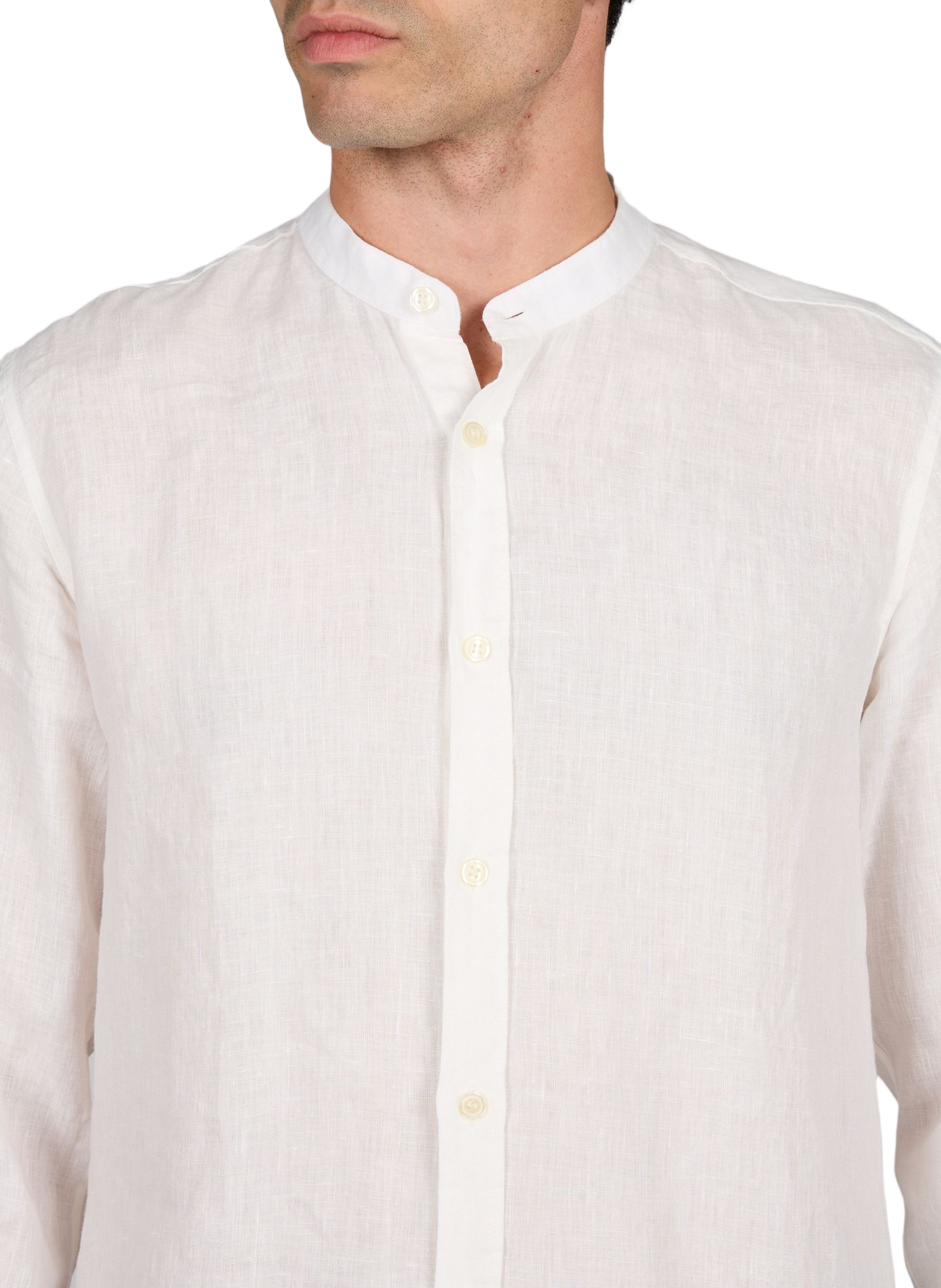 Round neck linen shirt LAFAURIE Beige