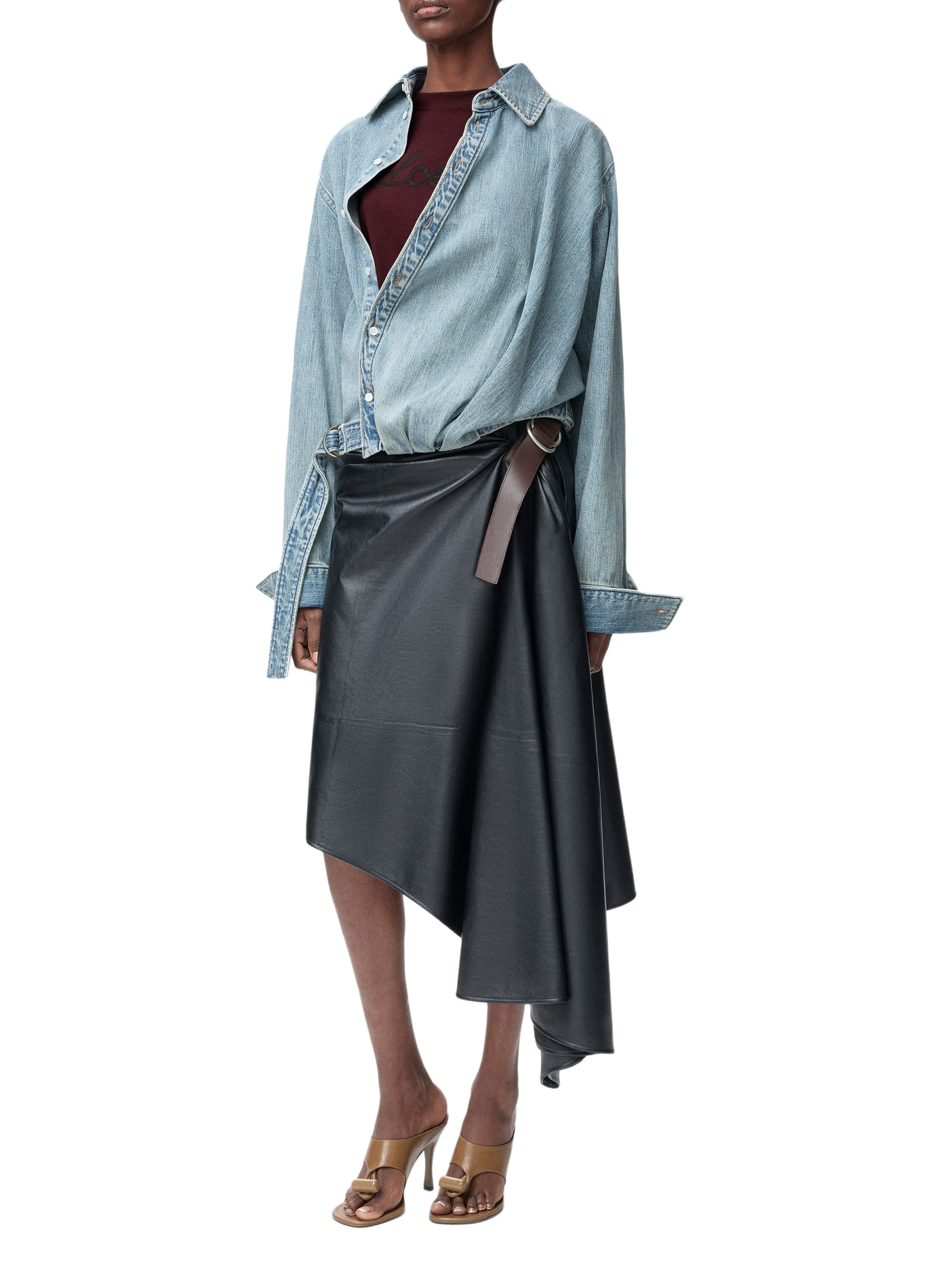 Casual cotton t-shirt LOEWE Red