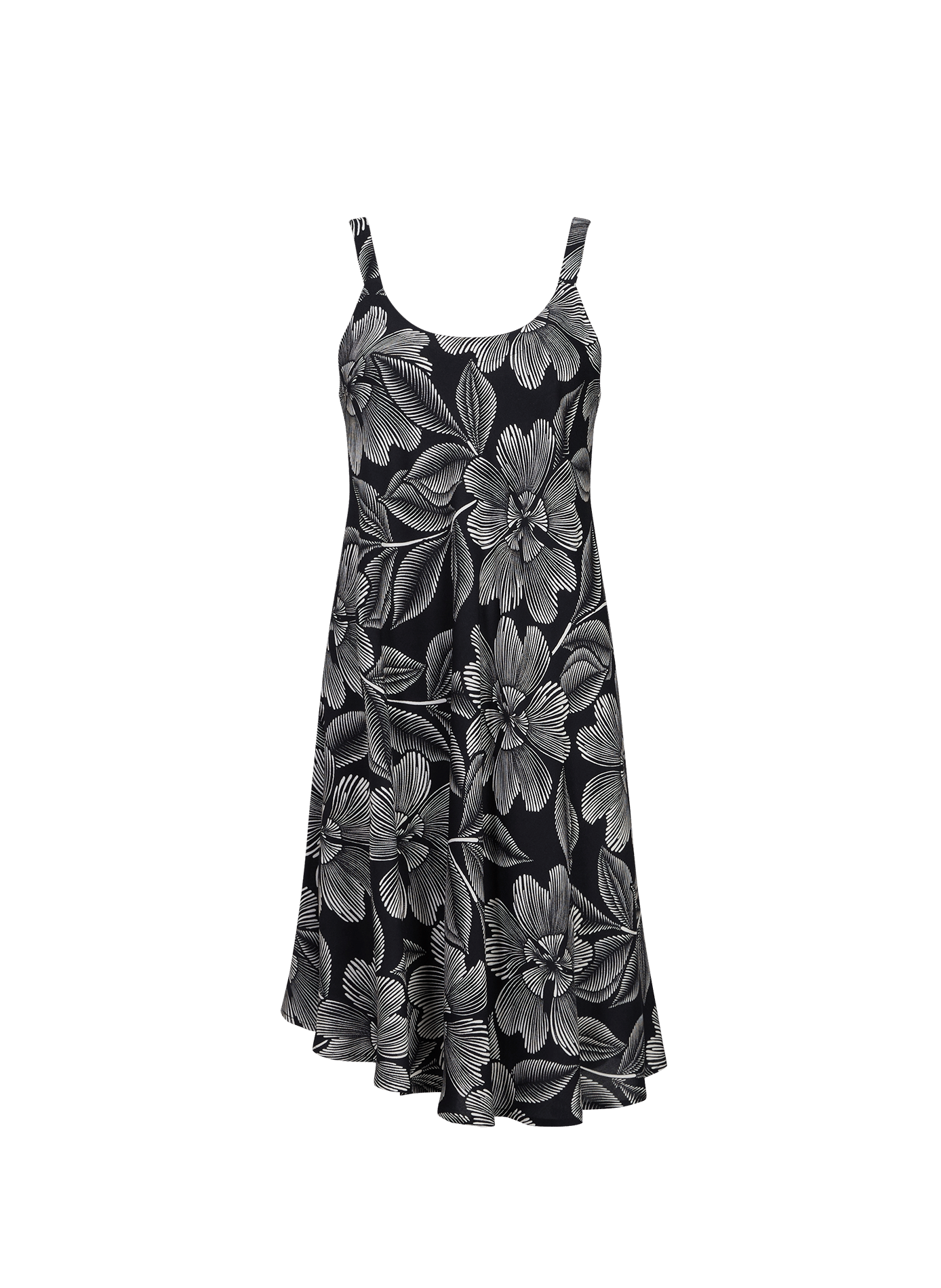 Short beach dress with floral pattern GRAIN DE SABLE Multicolour
