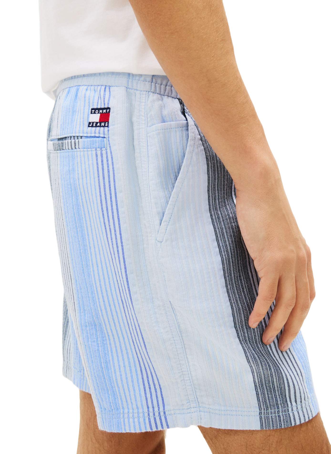 Vertical Striped Cotton Shorts TOMMY HILFIGER Multicolour