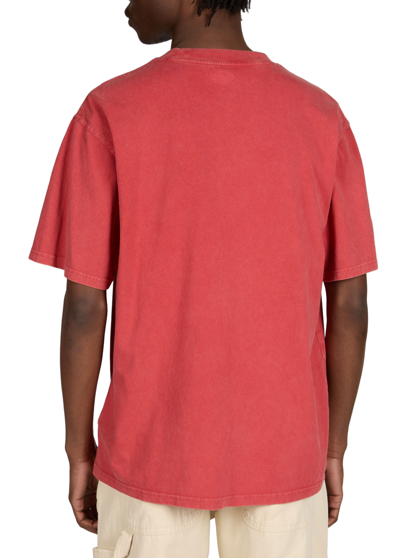 Round neck T-shirt with embroidered logo in cotton DICKIES Red