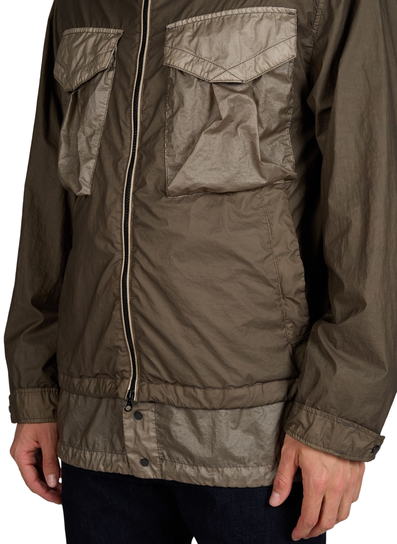 Veste Bi-TM Mixed Goggle à capuche CP COMPANY Gris