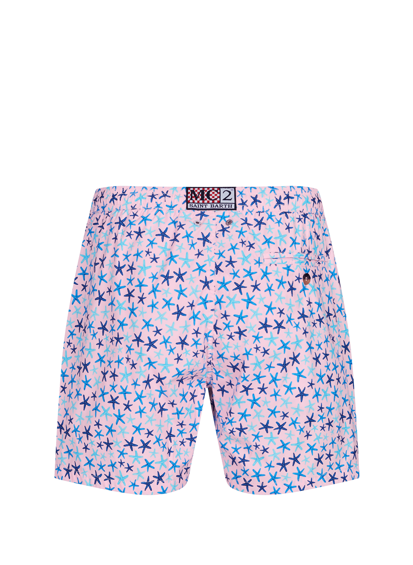 Short de bain stretch à imprimé fleuri MC2 SAINT BARTH Rose