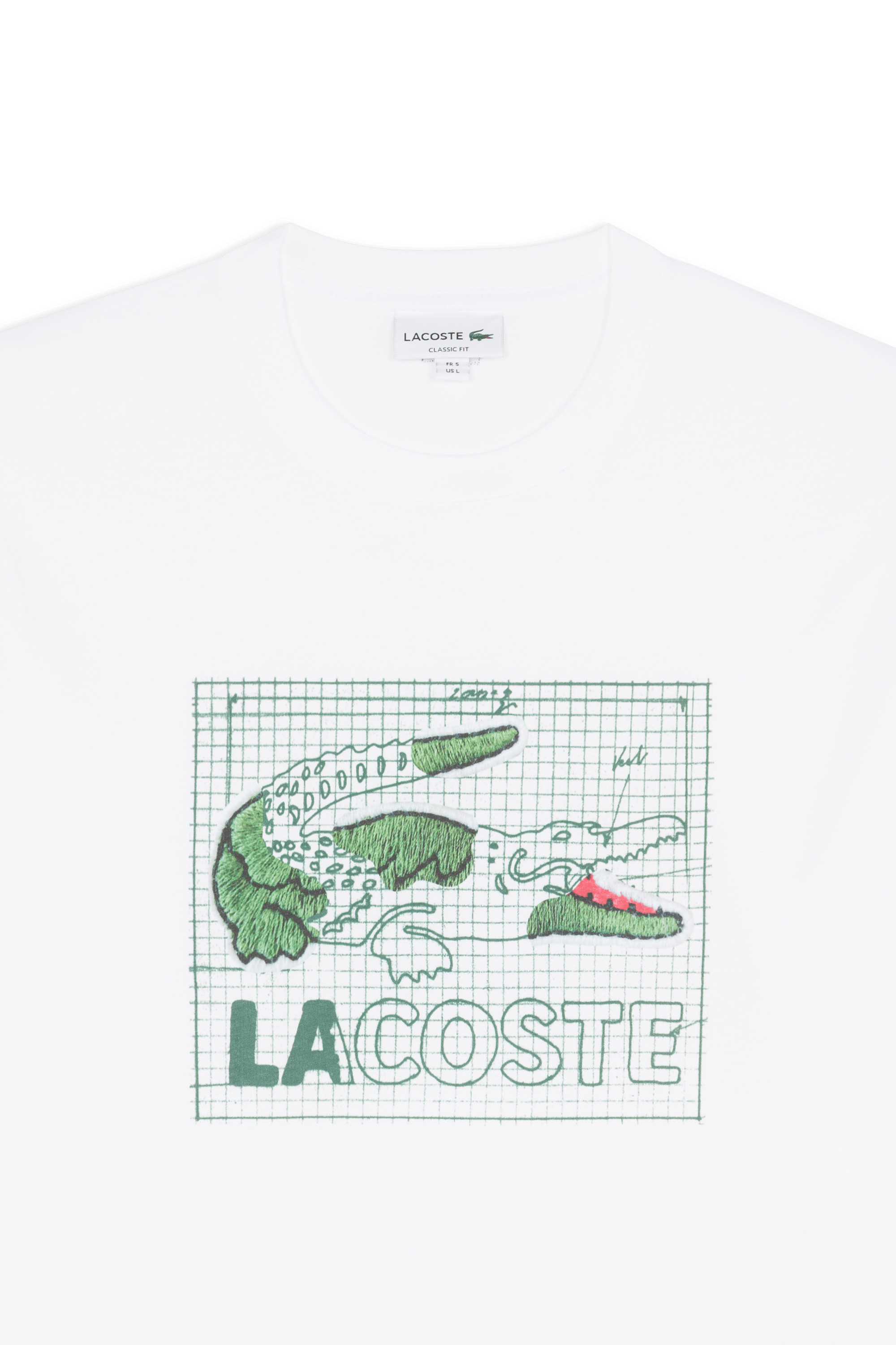 T-shirt tee-shirt LACOSTE Blanc