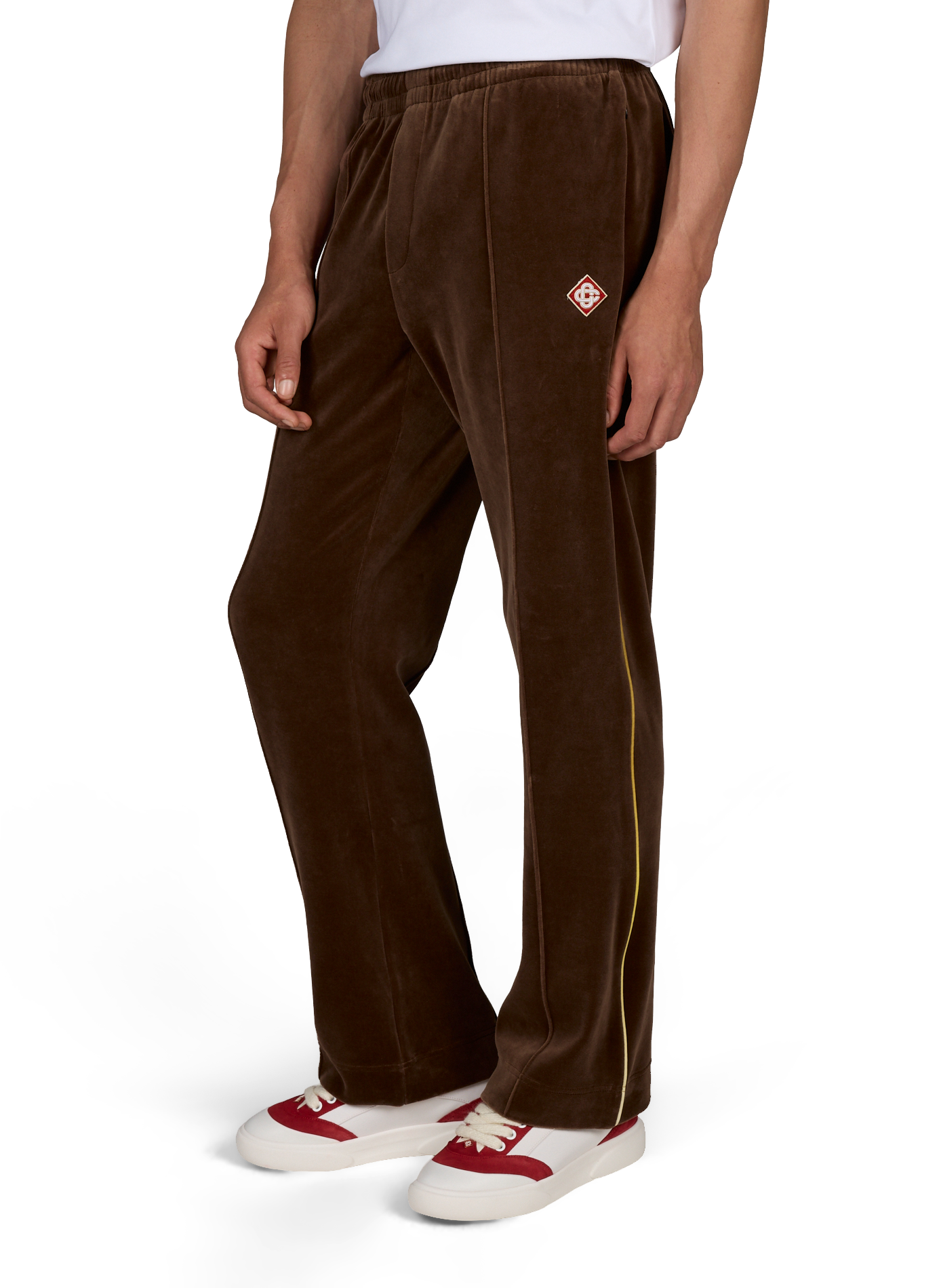 Pantalon en velours en coton mélangé CASABLANCA PARIS Marron