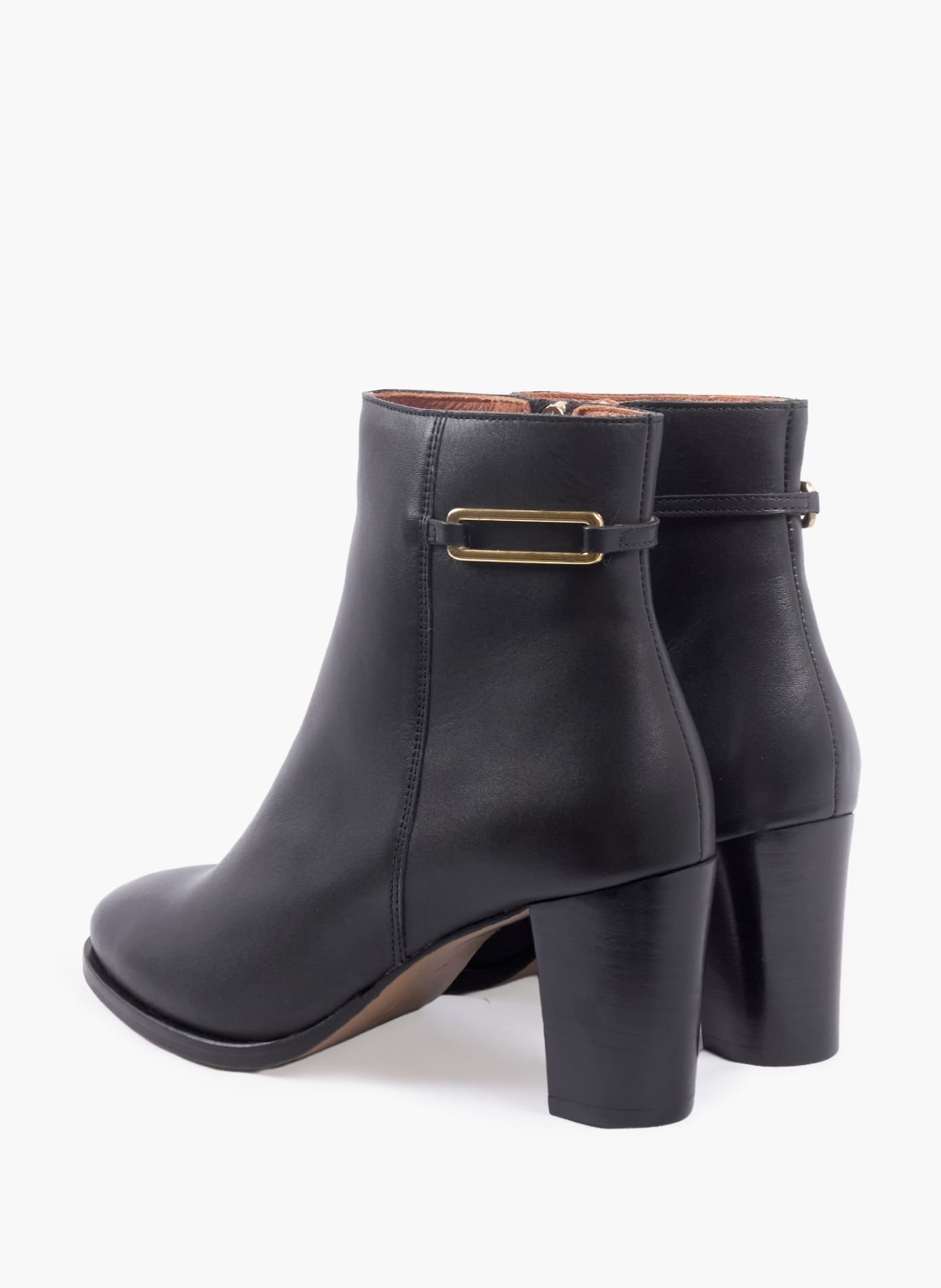 Bottines bijoux talon zélie cuir JULES & JENN Noir