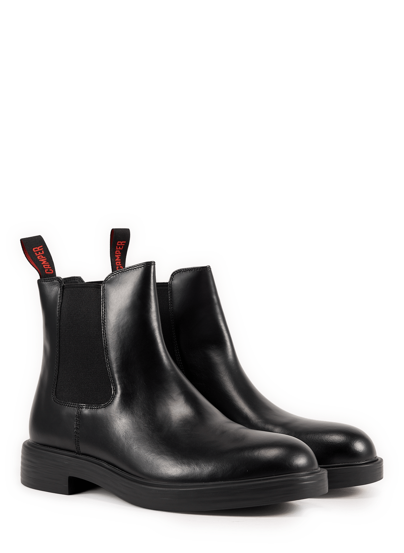 Bottines en cuir velours CAMPER Noir