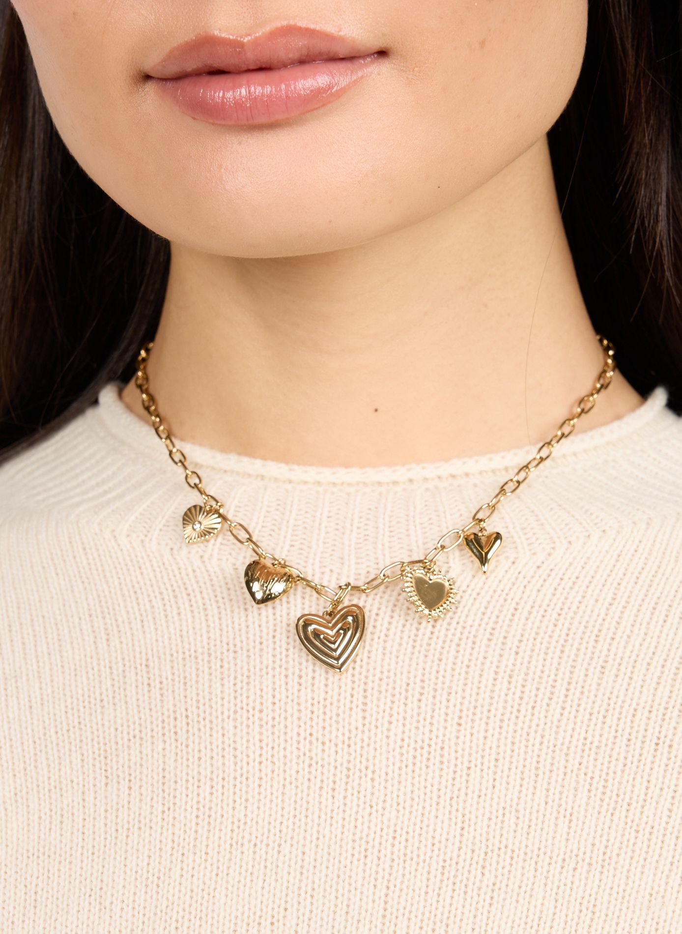 Necklace with charms AU PRINTEMPS PARIS Golden