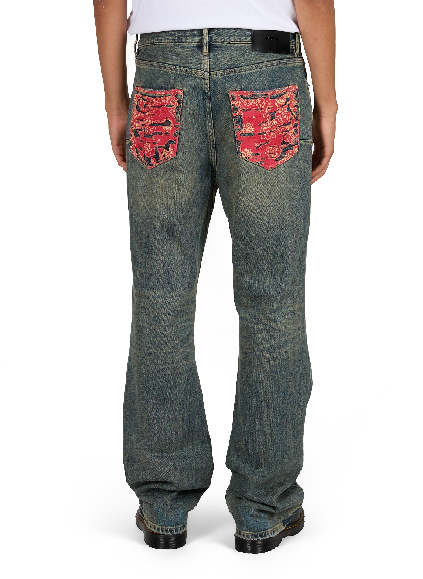 Bootcut-Jeans aus Baumwolle PURPLE BRAND Blau