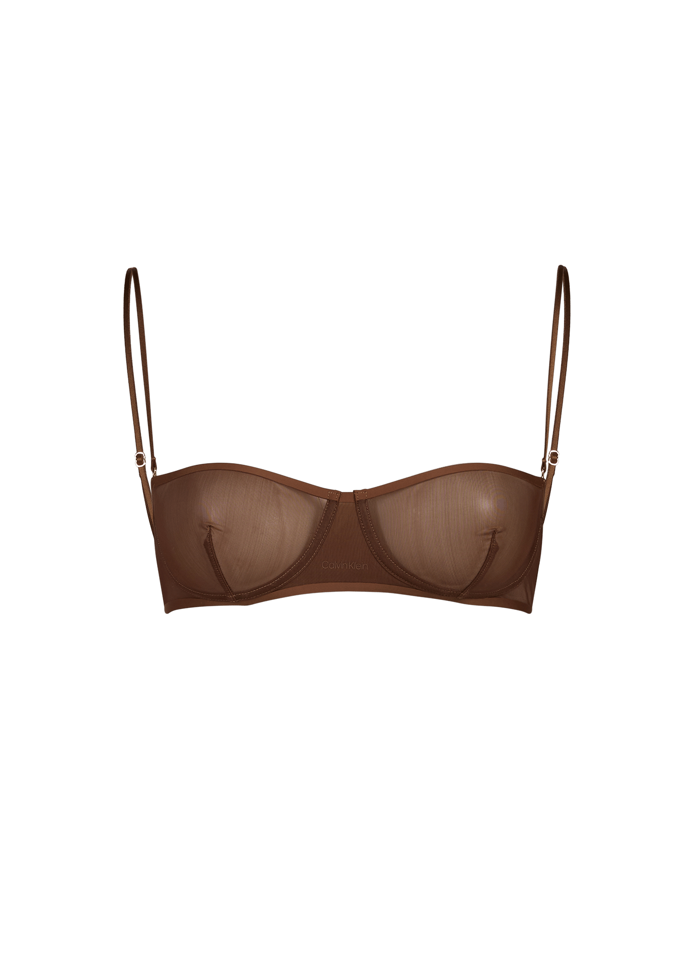 Underwired Bandeau Bra CALVIN KLEIN COLLECTION Brown