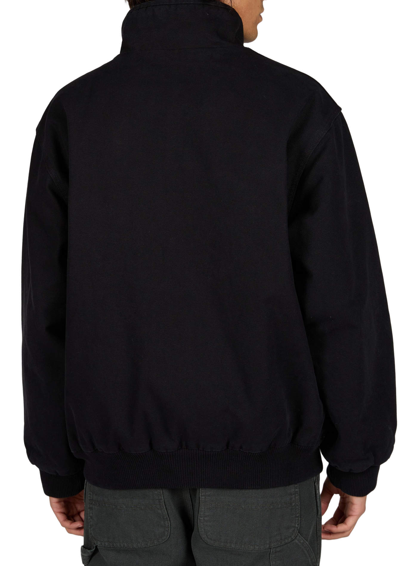 Rechte jas met opstaande kraag van katoen CARHARTT WIP Zwart