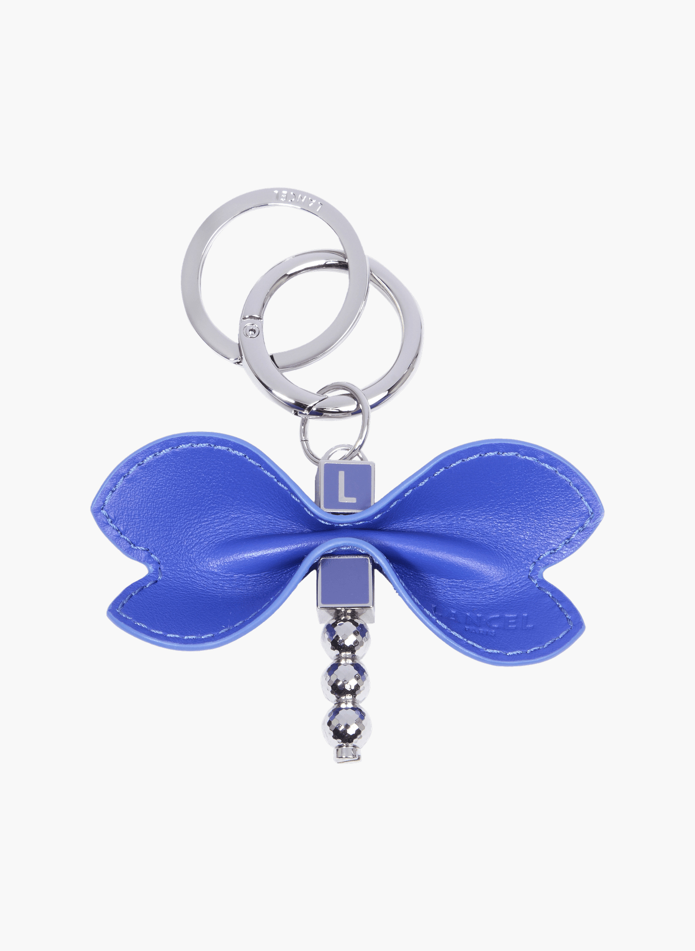 Porte-clés libellule jungle de lancel en métal LANCEL Bleu
