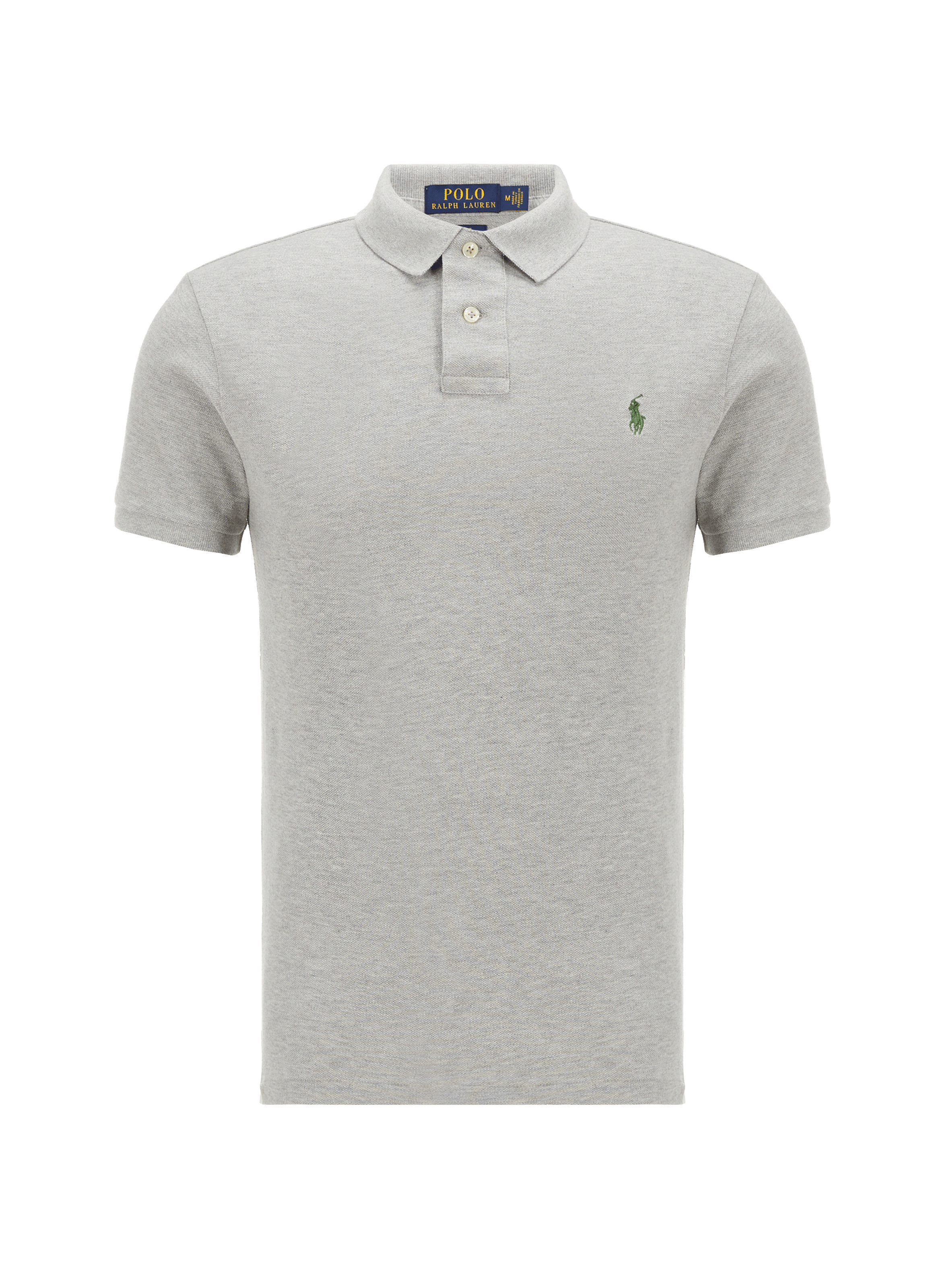 Polo slim en maille piqué de coton