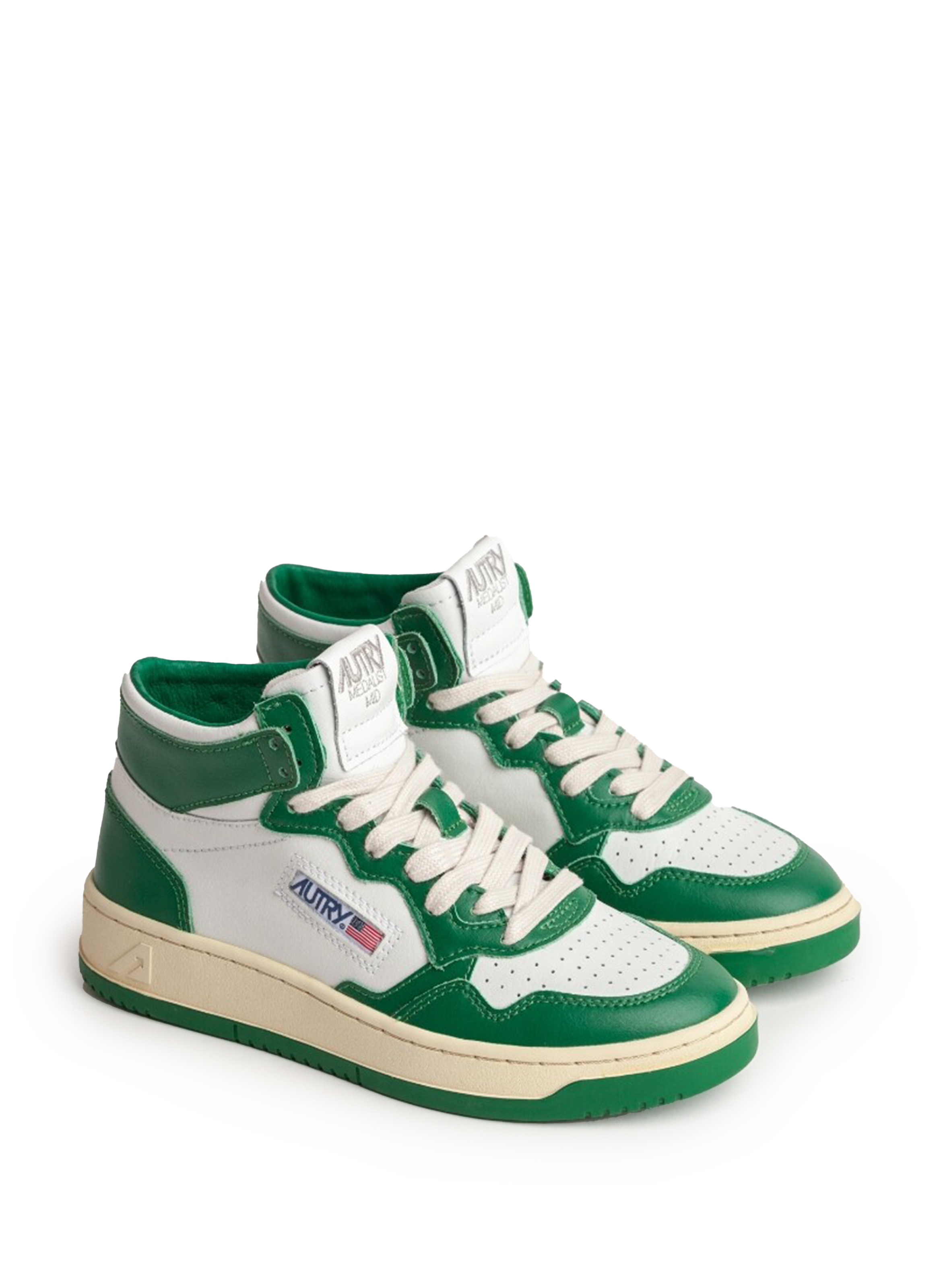 Baskets 01 Mid en cuir