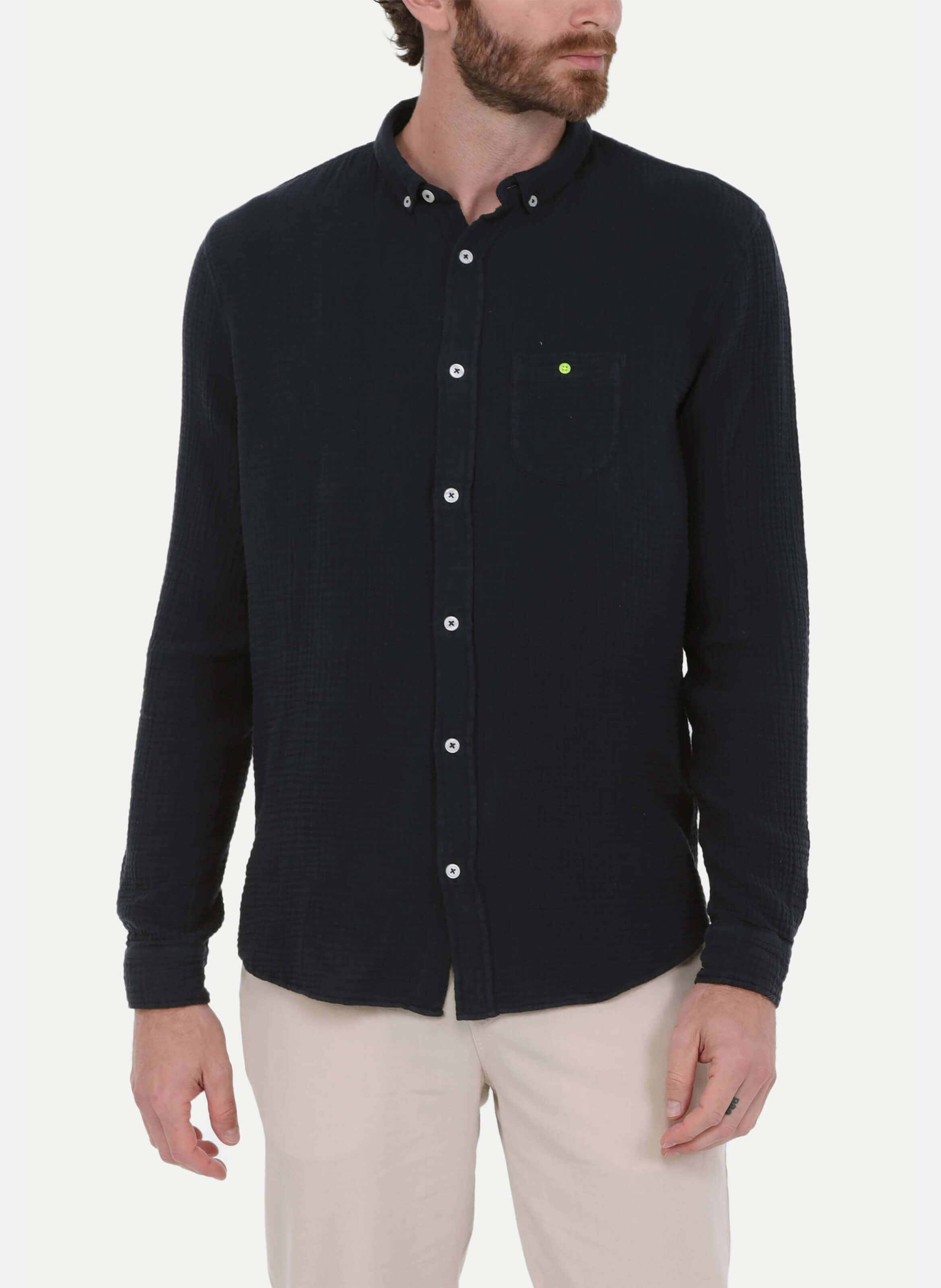 Chemise  en gaze de coton GILI'S Bleu