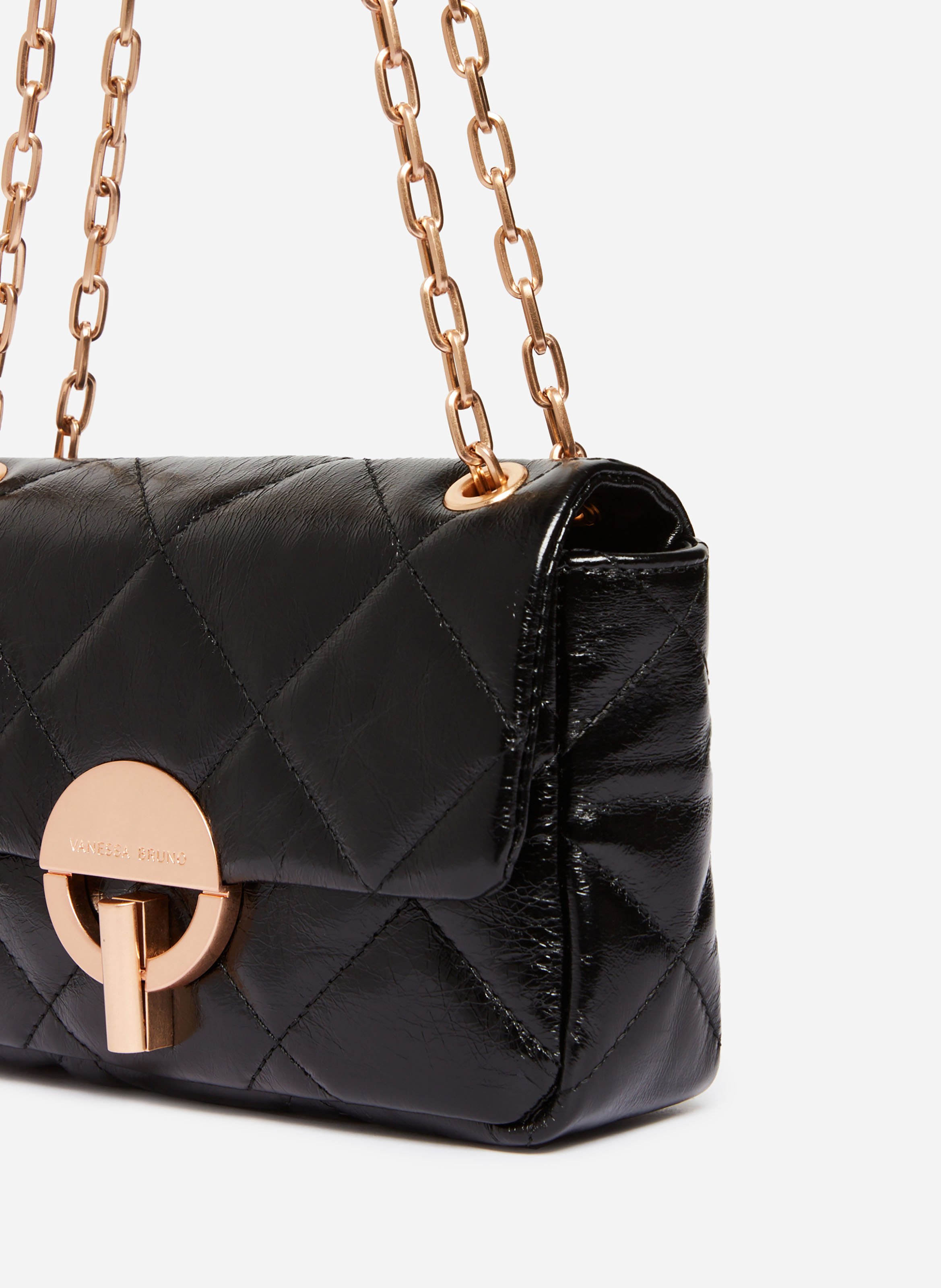 Moyen sac moon en cuir VANESSA BRUNO Noir