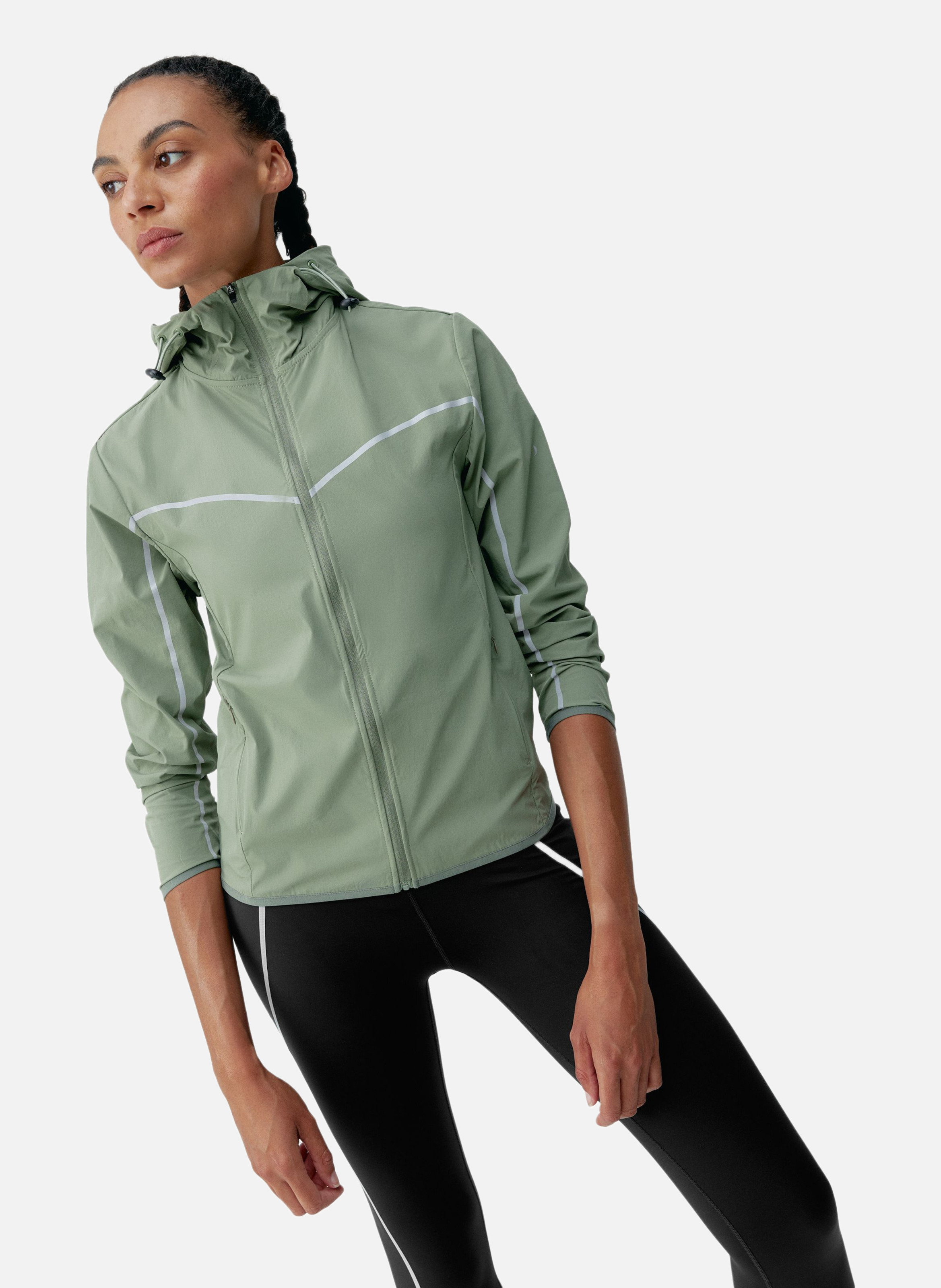Veste de sport zippée performance athleisure ulani BORN LIVING YOGA Vert