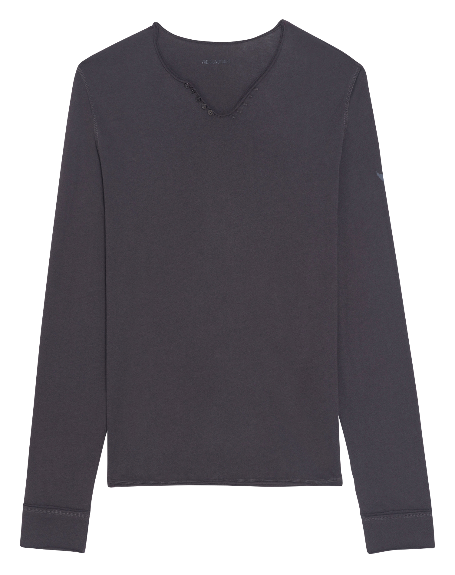 Tee-shirt droit en coton monastir ZADIG&VOLTAIRE Marron