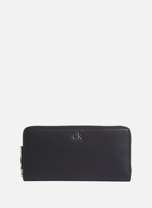 Logo Wallet Black by CALVIN KLEIN CALVIN KLEIN Logo Wallet Black