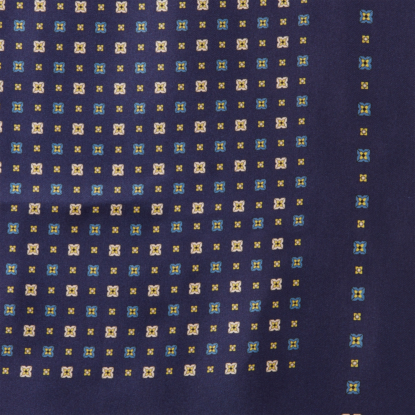 Foulard carré imprimé en soie CLAUDIE PIERLOT Bleu