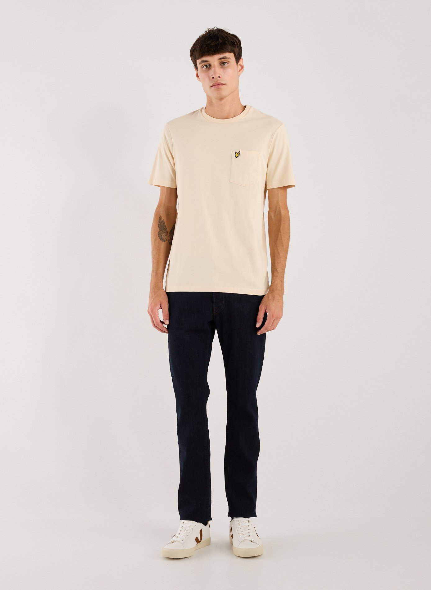 Plain Cotton T-shirt LYLE & SCOTT Beige