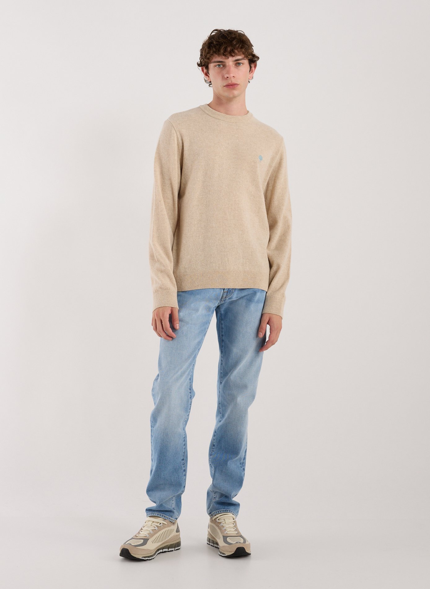 Crew-neck jumper FAGUO Beige