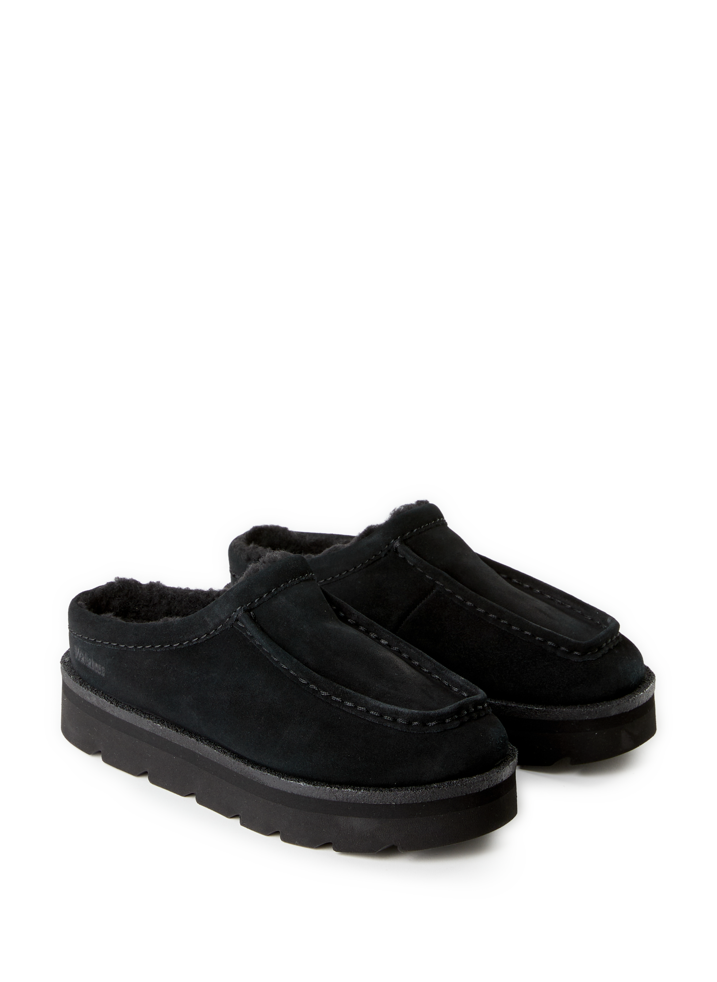 Mules en cuir CLARKS Noir