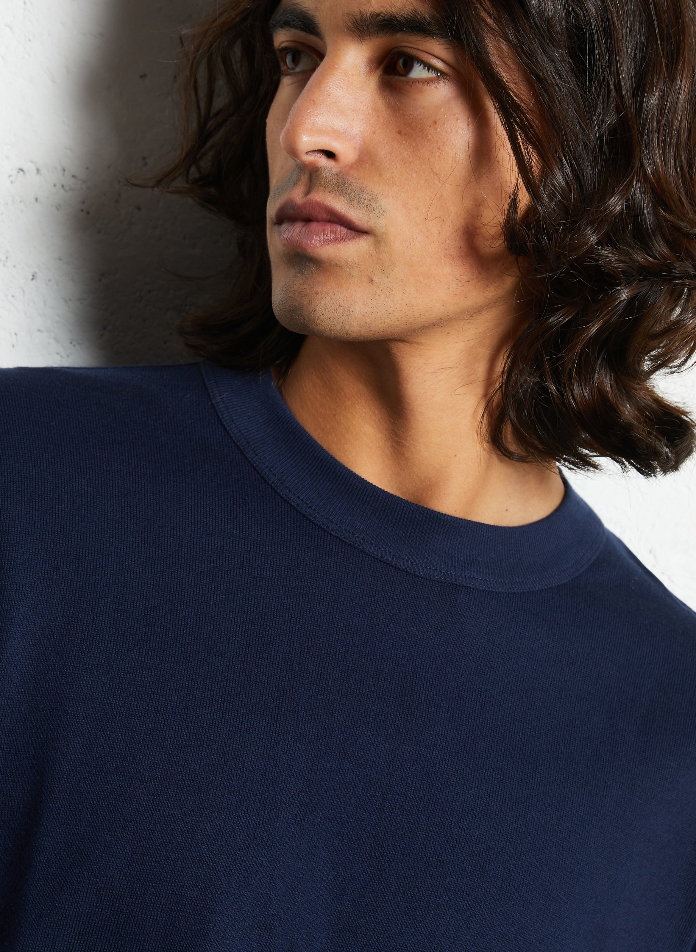 Tee-shirt droit col rond en coton heritage ARMOR-LUX Bleu