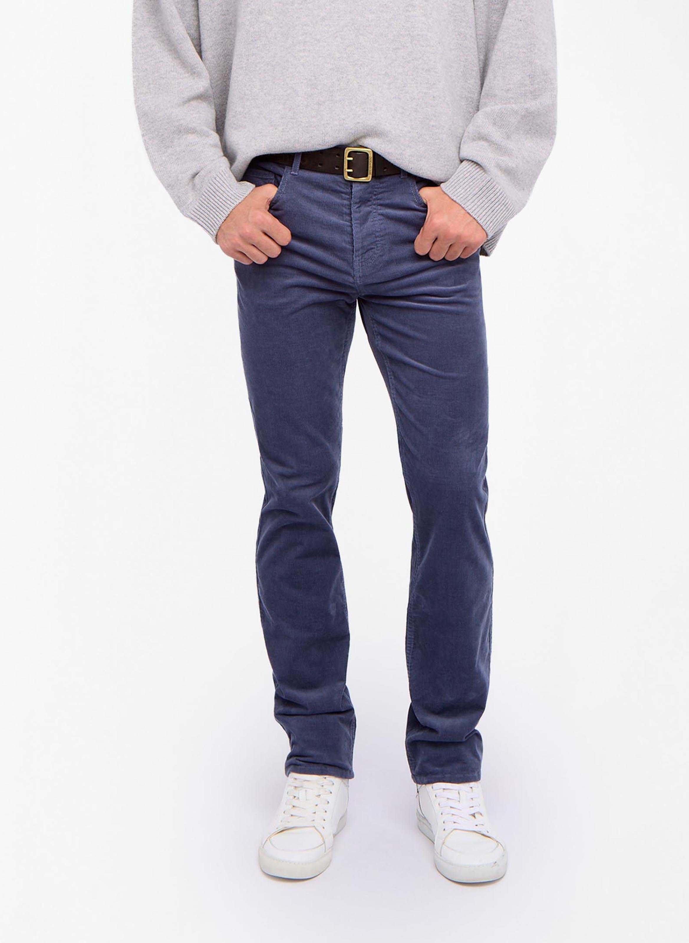 Pantalon ajustée en coton mélangé steeve ZADIG&VOLTAIRE Bleu