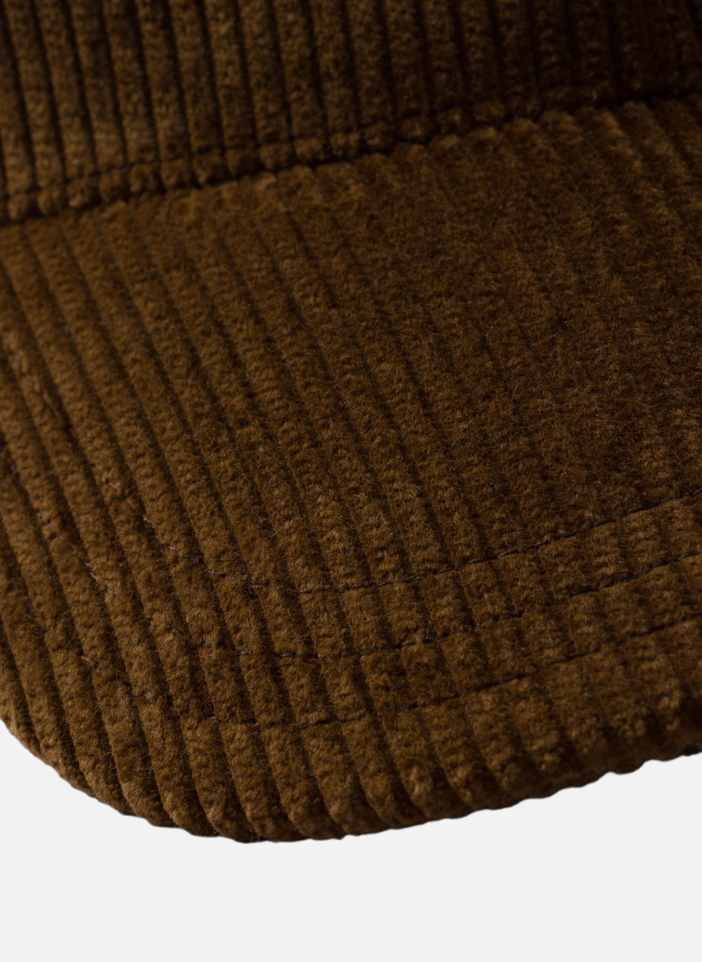 Casquette de base-ball en velours côtelé PRADA Marron