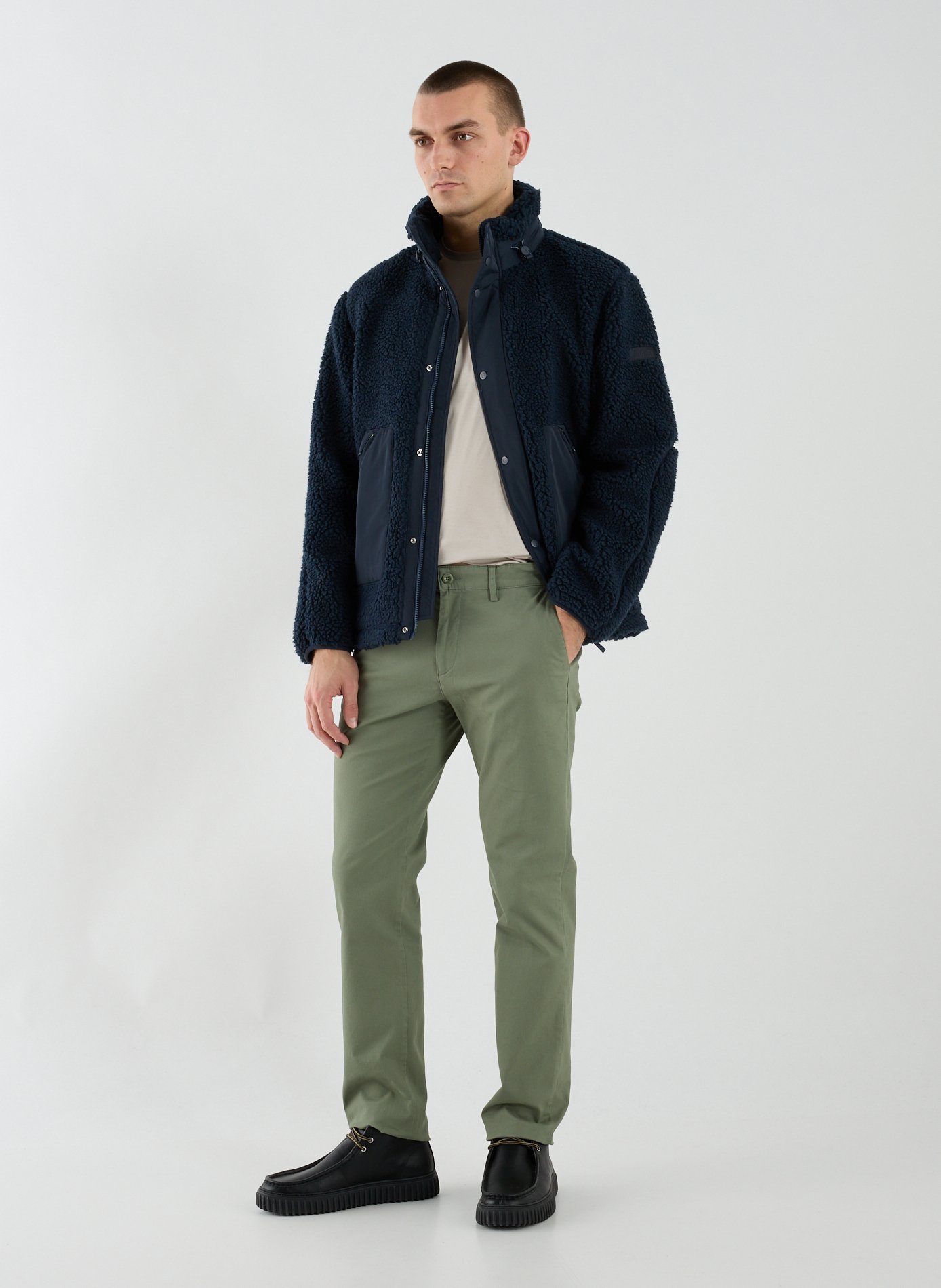 Polaire coupe-vent droite  AIGLE Bleu