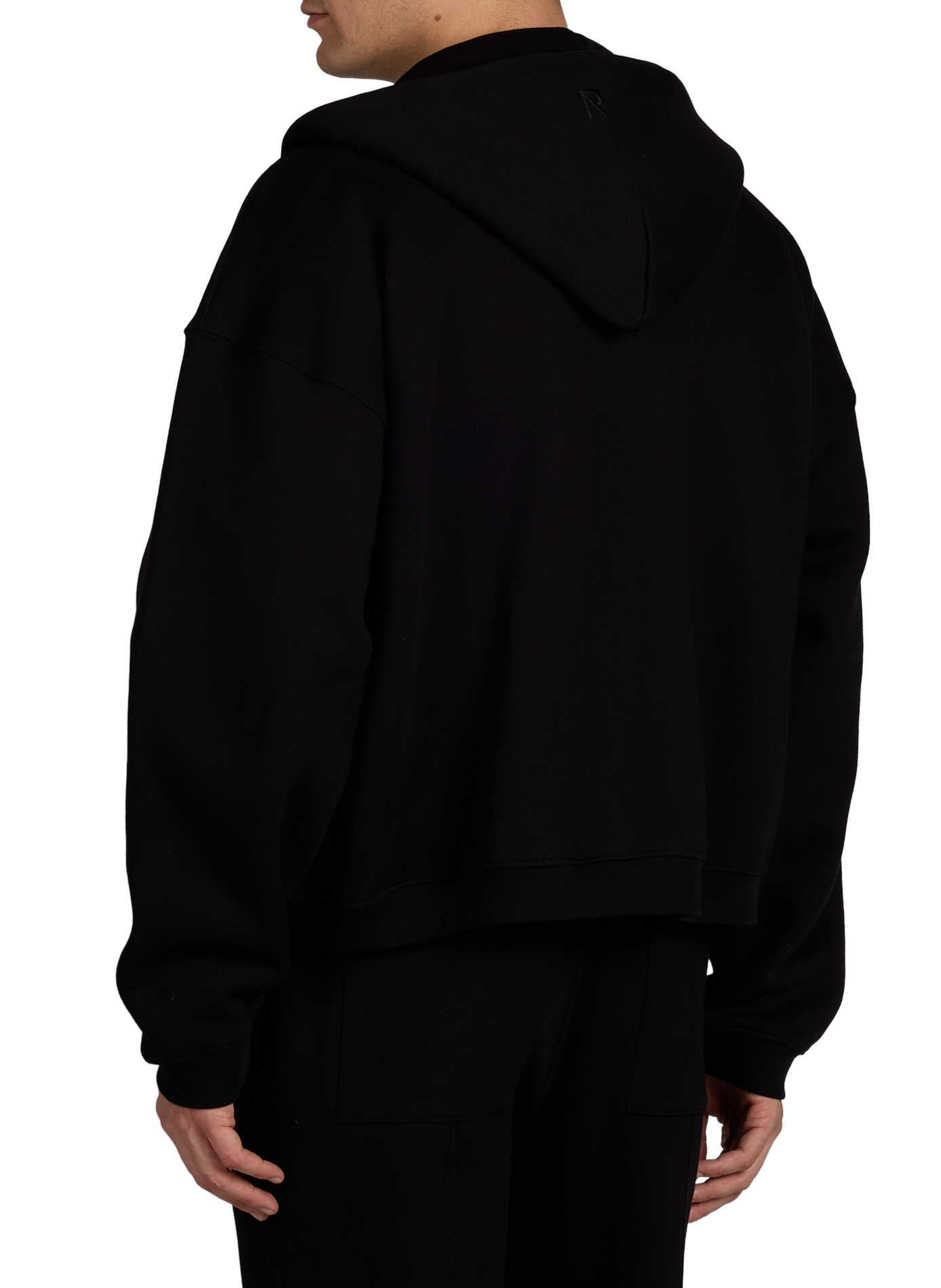 Oversized cotton hoodie REPRESENT Black