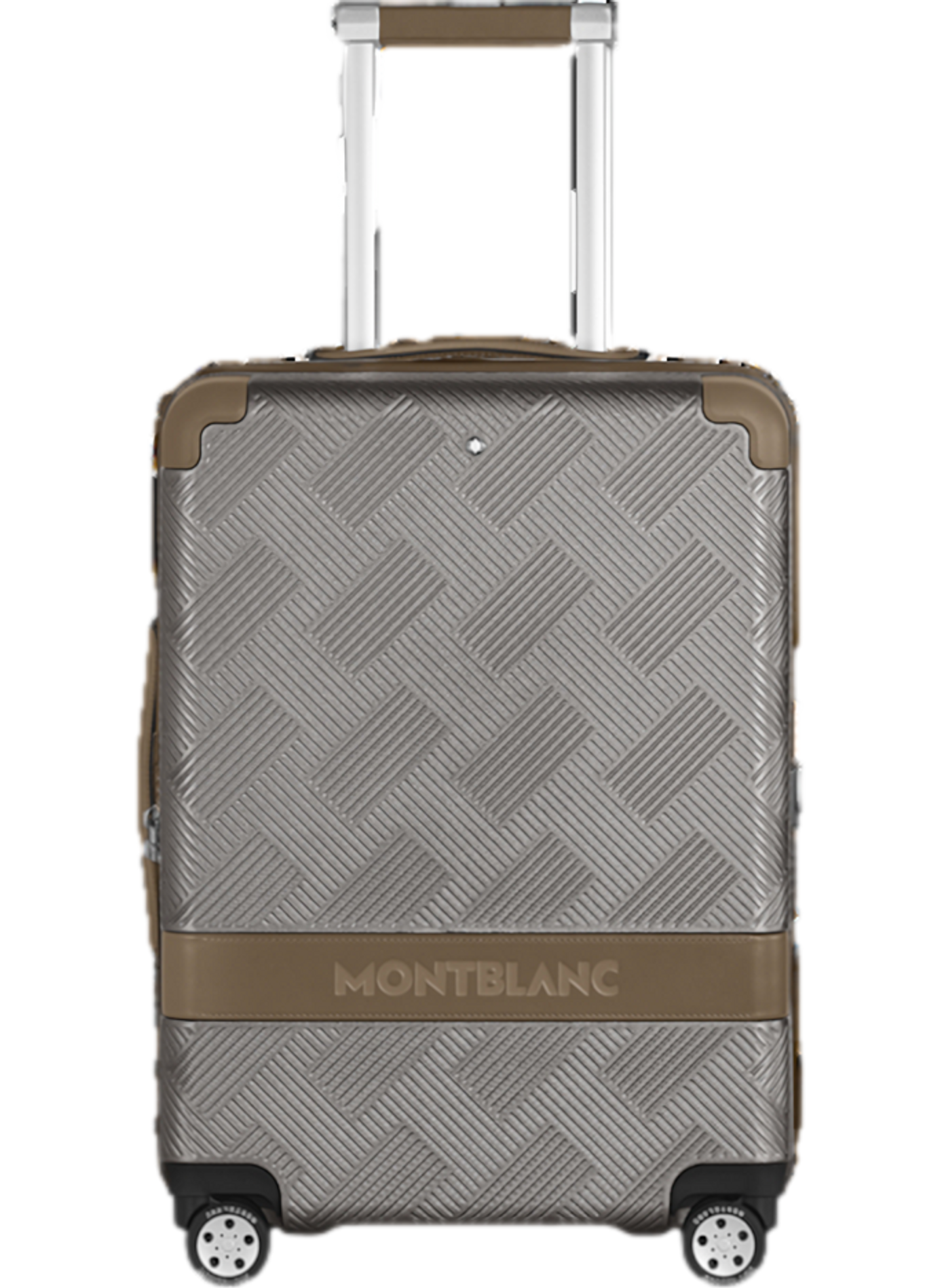 Valise à motif en polycarbonate MONTBLANC Argent