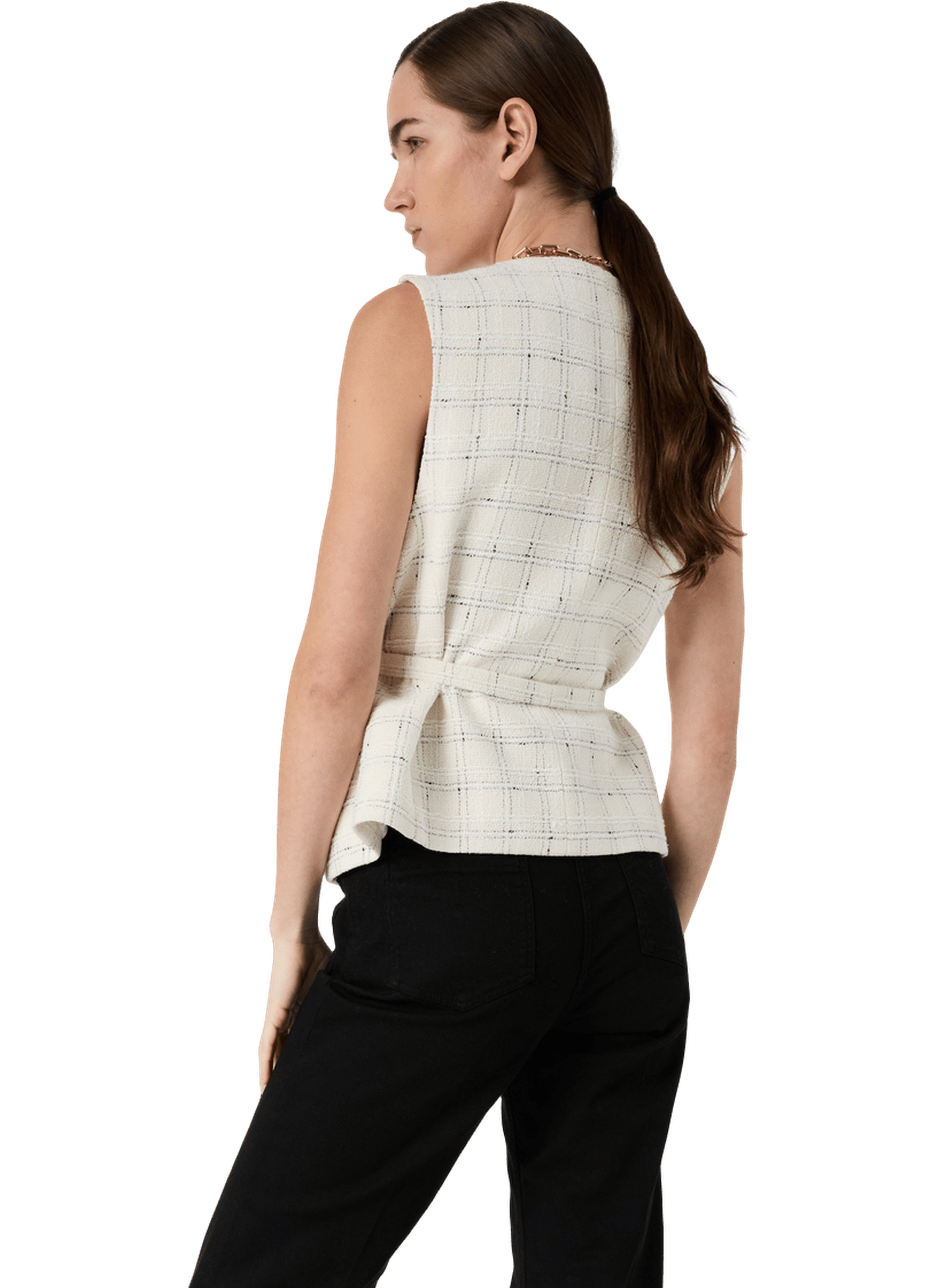 Gilet de tailleur en tweed - tillie GERARD DAREL Beige